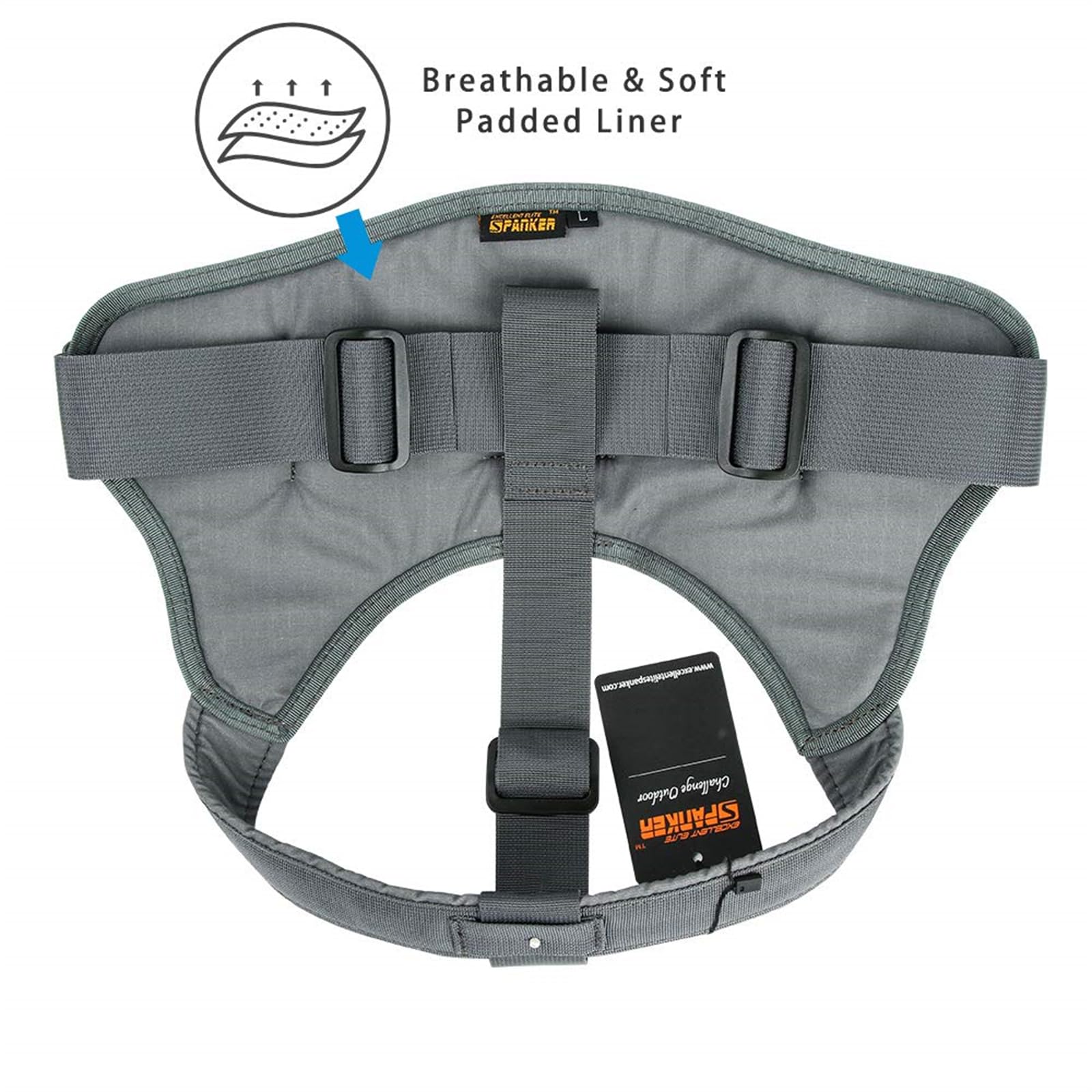Excellent Elite Spanker Tactical Dog Harness Military Patrol Harness No-Pull Service Dog Vest Military Dog Vest Adjustable Training Working Dog Vest With Handle For Medium Large Dogs(Grey-Xs)