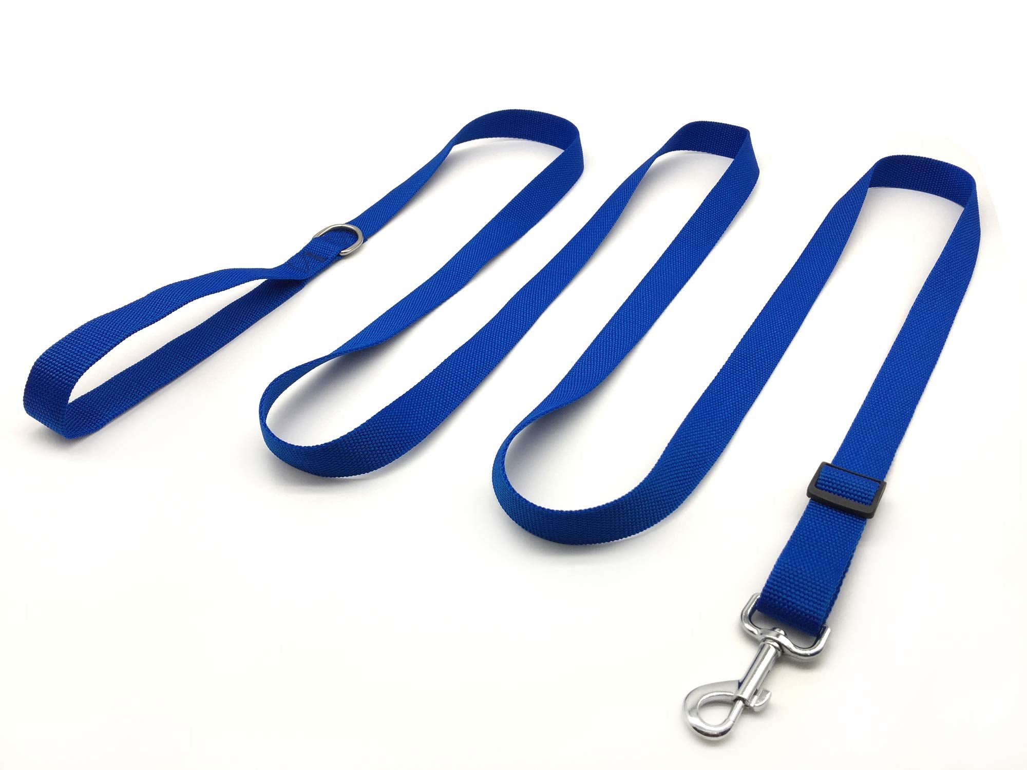 10Ft Adjustable Dog Leash, Nylon Dog Leashes For Medium Large Dogs (Blue)