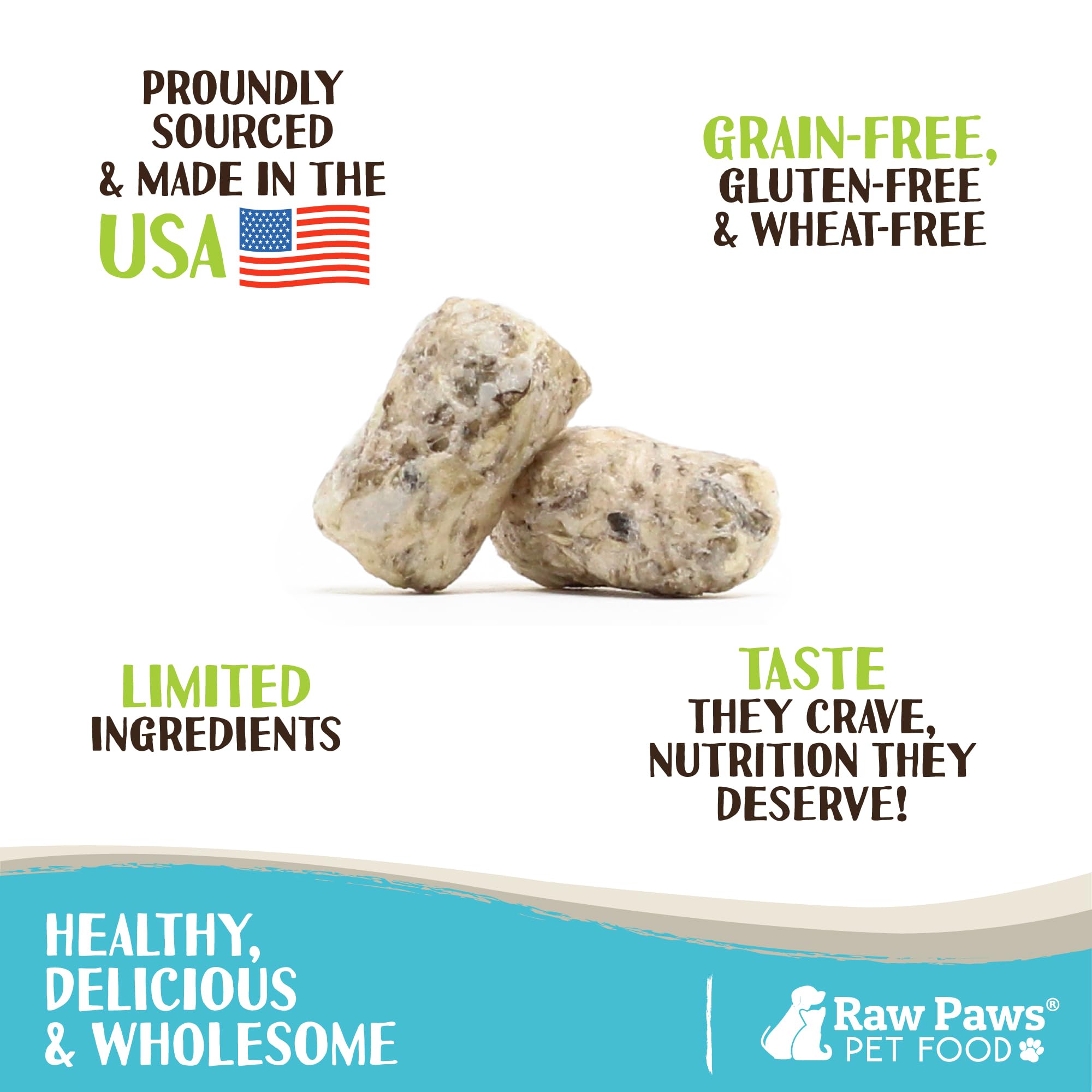 Raw Paws Freeze-Dried Green Beef Tripe for Dogs & Cats, 8-oz - Made in USA - Raw Freeze Dried Dog Treats - Free-Range Cows - Gra
