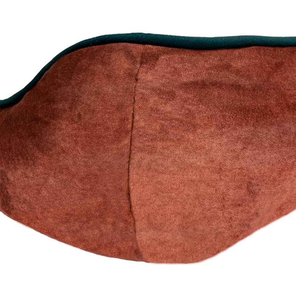 Otis & Claude Hi-Tech Pet Bed For Dogs And Cats, Machine Washable Sleeping Bed And Non-Slip Bottom Breathable Soft, Ultra-Plush, Medium - Cashmere Red