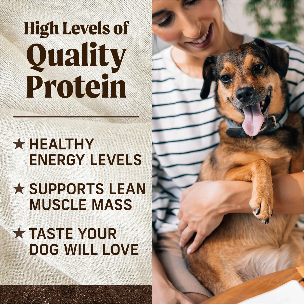 Merrick Premium Grain Free Dry Adult Dog Food, Wholesome and Natural Kibble with Real Duck and Sweet Potato - 4.0 lb. Bag