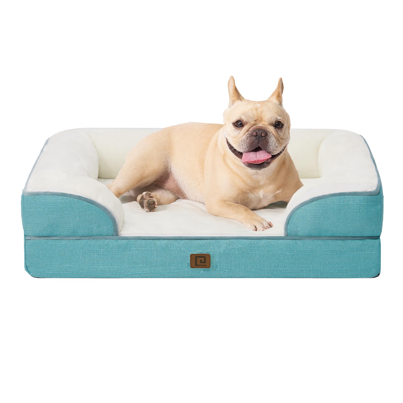 Eheyciga Orthopedic Dog Bed For Small Dogs, Waterproof Memory Foam Small Dog Beds With Sides, Non-Slip Bottom And Egg-Crate Foam