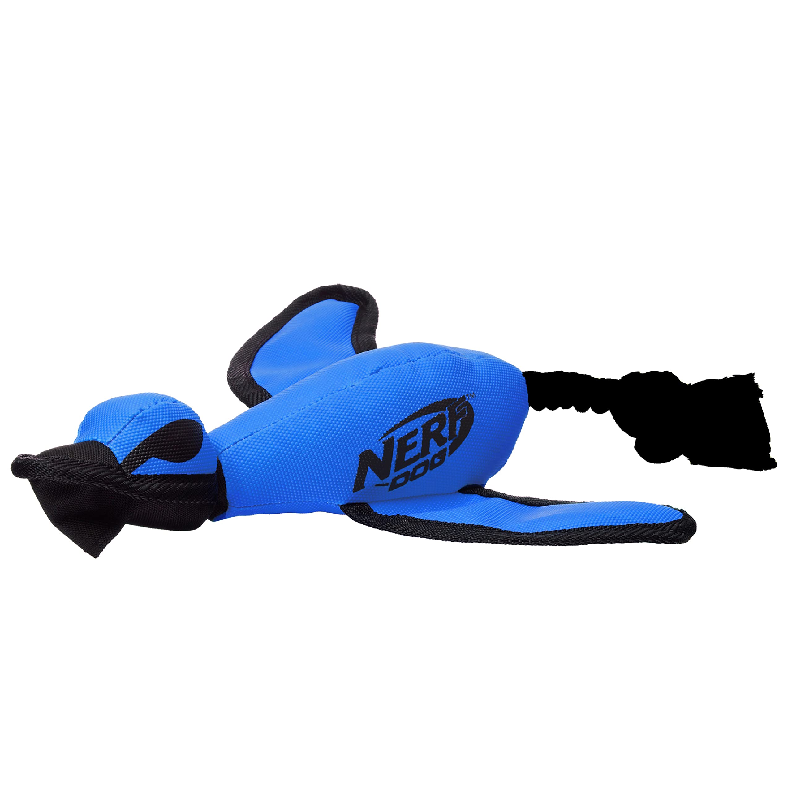 Nerf Dog Large Nylon Launching Duck With Interactive Design, Blue (3473), For All Breed Sizes