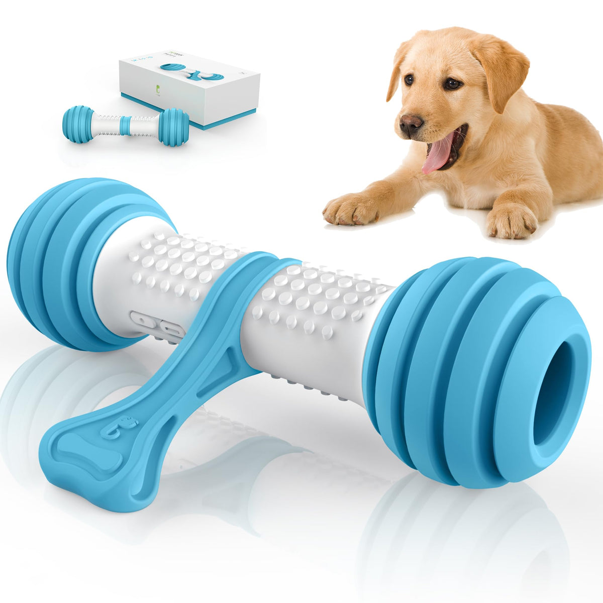 Petgeek Interactive Dog Toys, Motion Activated Electronic Dog Toy Interactive Dog Bone Toys For Medium Large Dogs, Usb Rechargeable Automatic Dog Toy For Boredom And Stimulating (Blue)