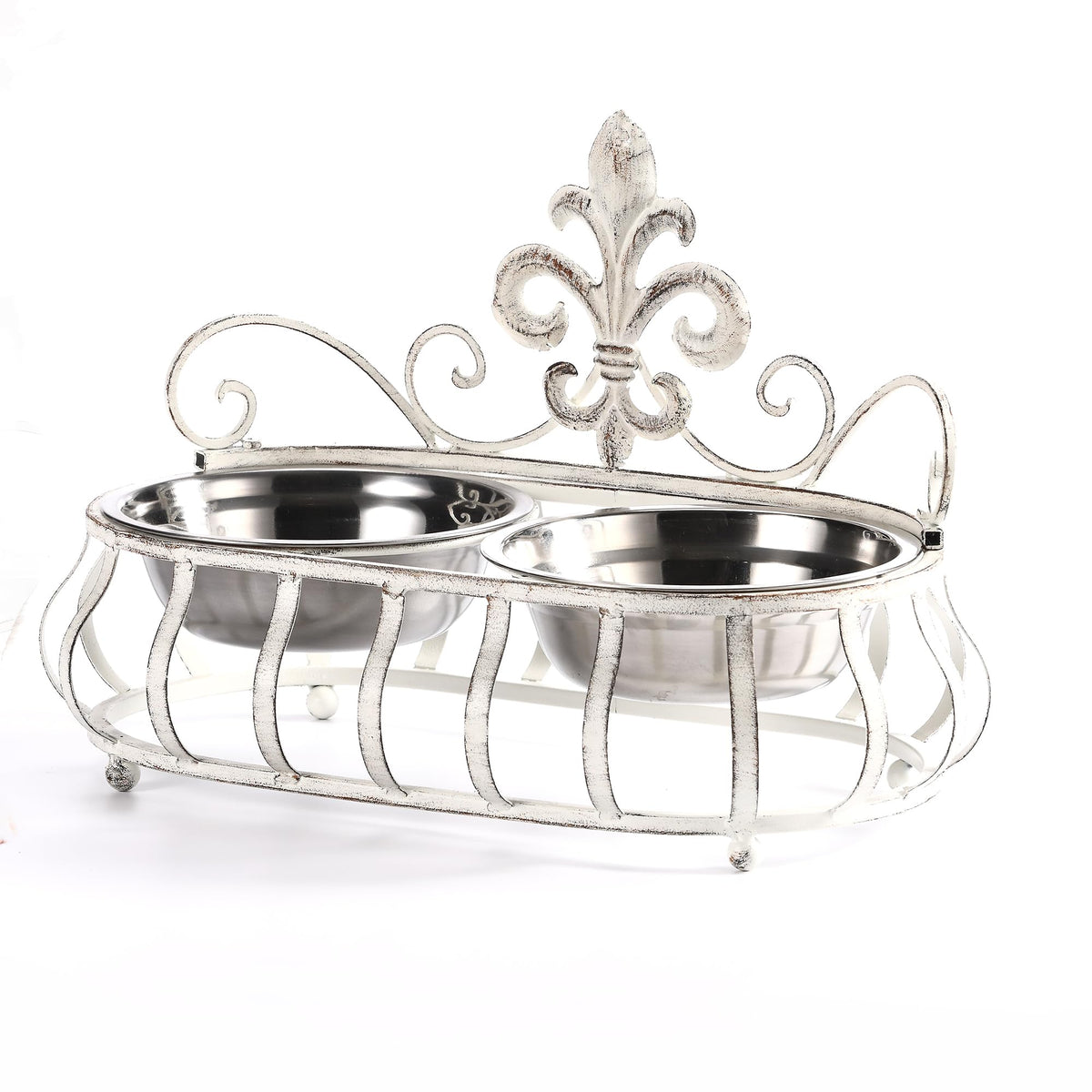Elevated Dog Bowls for Small Dogs with 2packs Stainless Steel Dog Bowls Pet Friendly Raised Dog Bowl