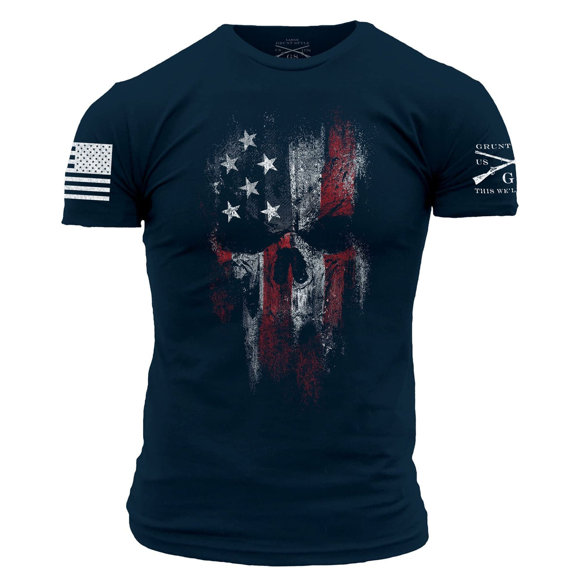 Grunt Style American Reaper 20 Mens T-Shirt (Midnight Navy, Xlarge)