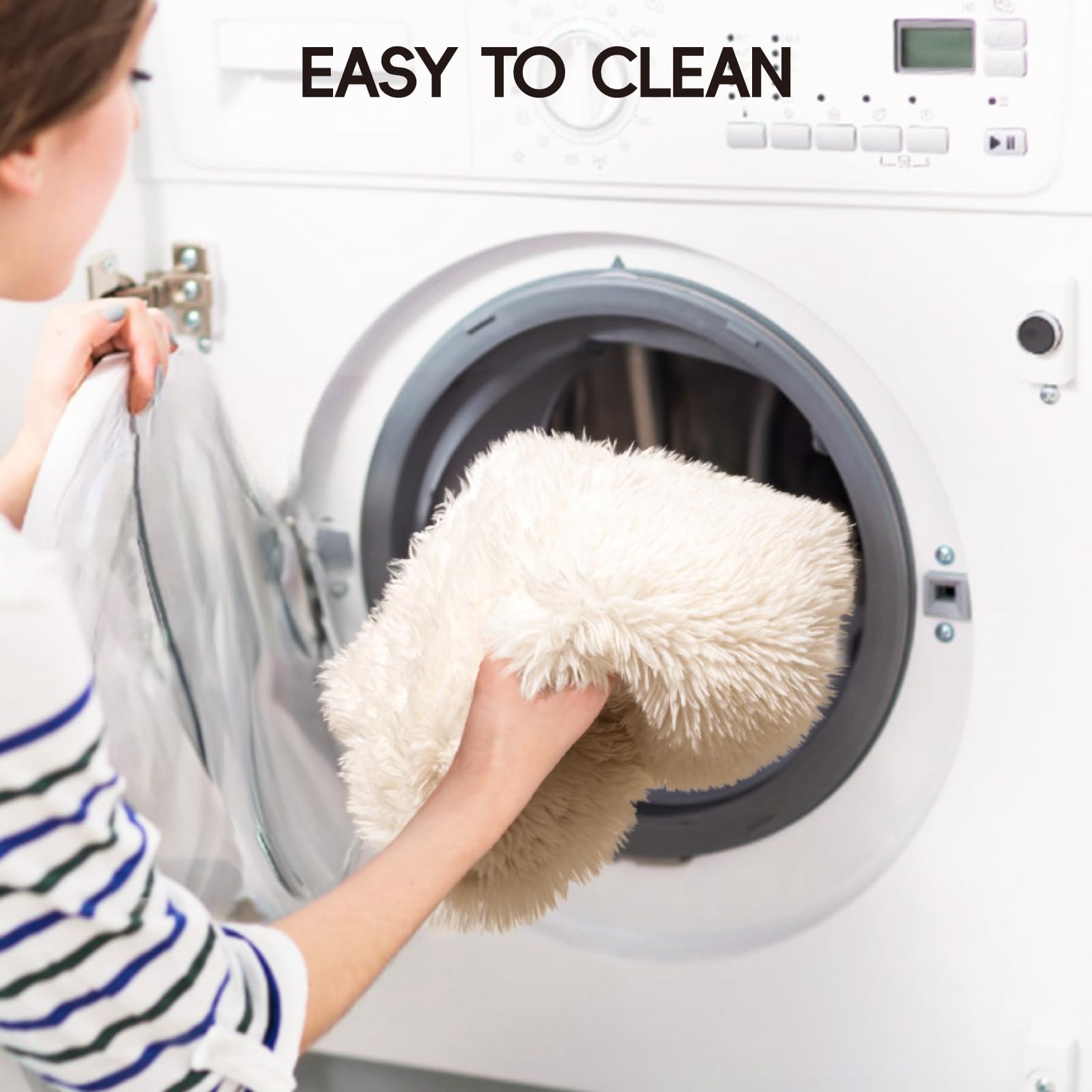 Mewoofun Cat Hammock Bed, Cat Beds For Indoor Cats With Washable Removable Bed Cover, Wooden Cat Hammock For Large Cats, Easy To