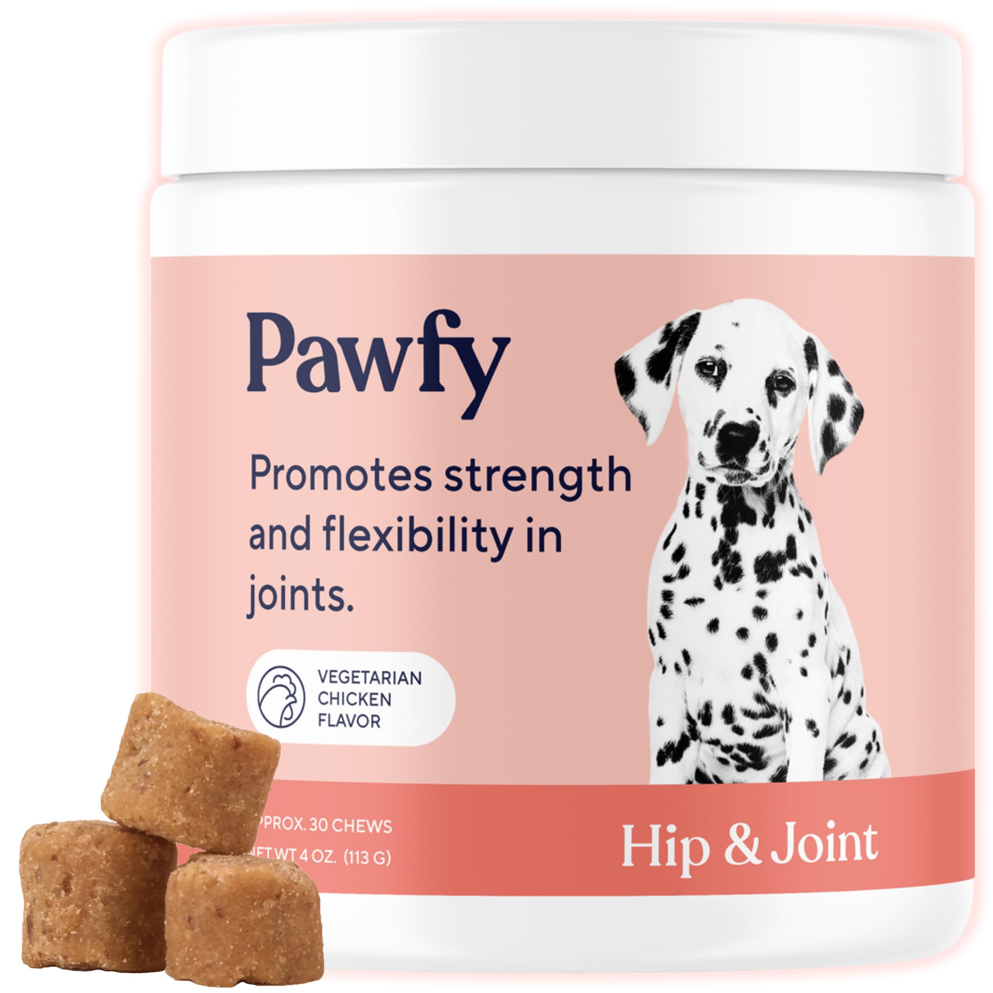 Pawfy Hip & Joint Supplement for Dogs with MSM & Vitamins | Glucosamine Chondroitin for Small, Medium & Large Breed - Supports M