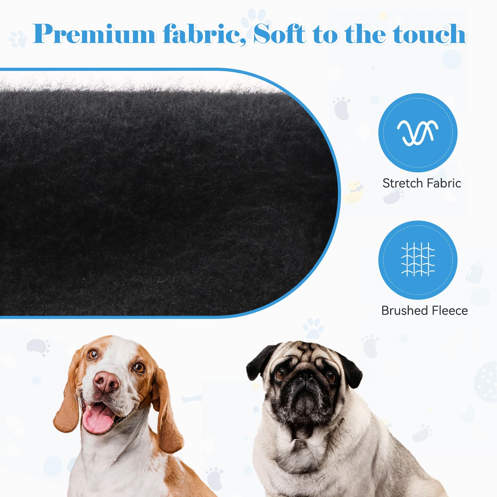 Dog Hoodie Dog Sweaters For Large Dogs Security Pet Sweater Soft Brushed Fleece Pet Clothes Hoodie Sweatshirt With Pocket(L)