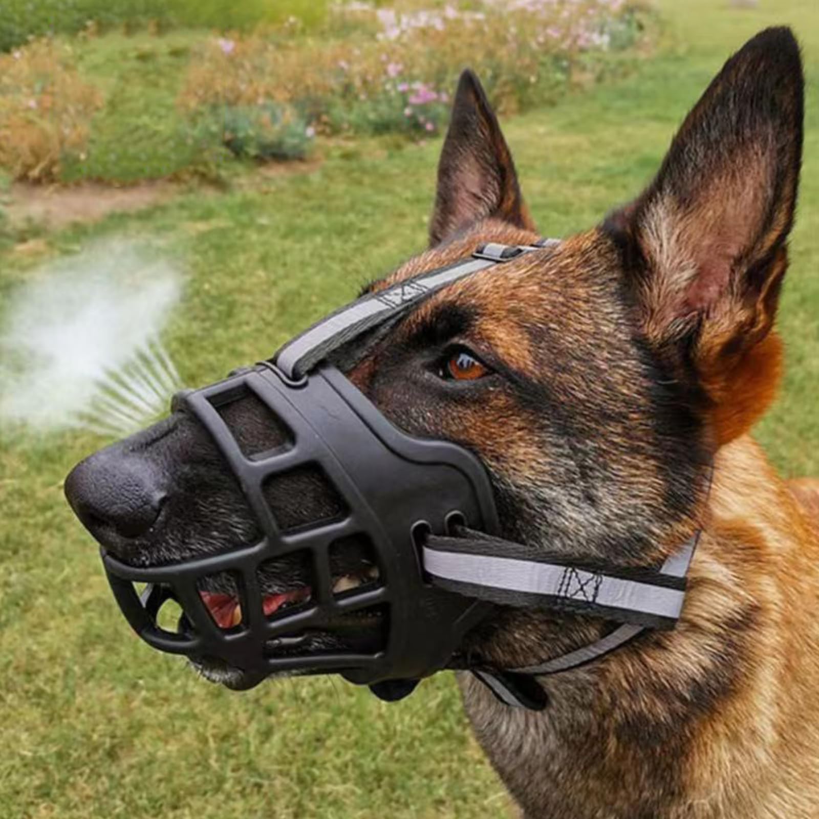 Dog Muzzle, Soft Basket Muzzle For Dogs, Dog Mouth Guard For Small Medium Large Dogs, Stop Biting, Chewing And Barking, Breathab