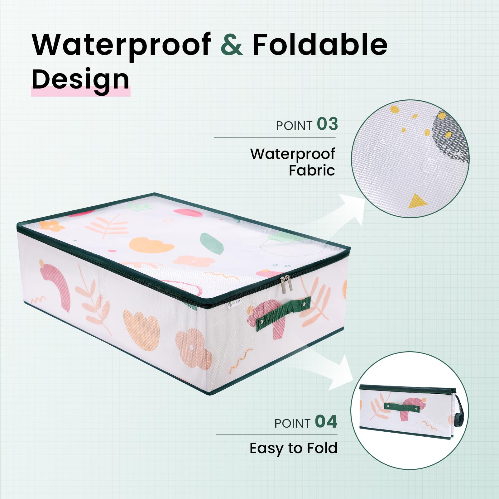 Miu Color Portable Cat Litter Box For Travel With Lid, Extra Extra Large Xxl Leak-Proof Collapsible Litter Box Great For Travel