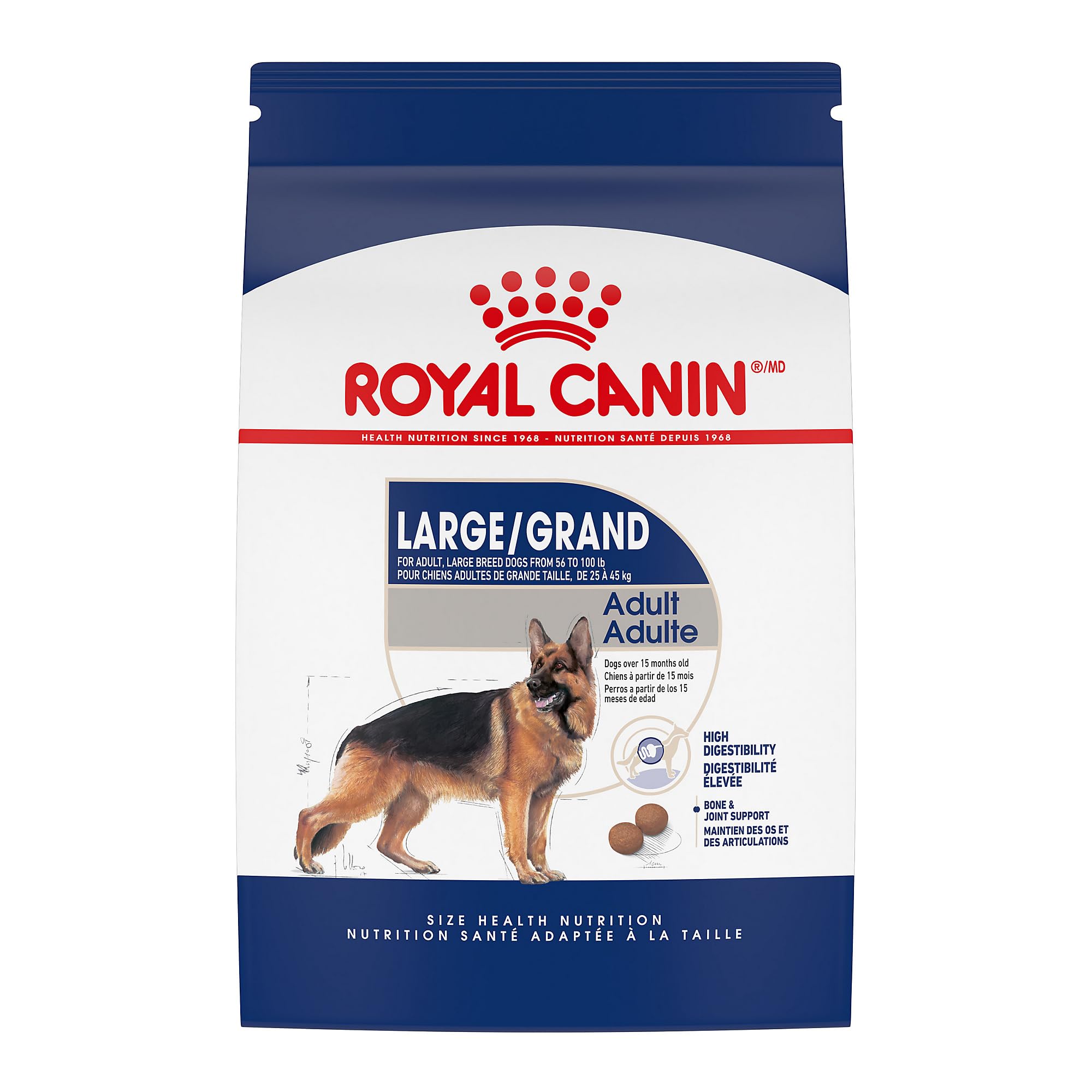 Royal Canin Large Breed Adult Dry Dog Food, 30 lb Bag