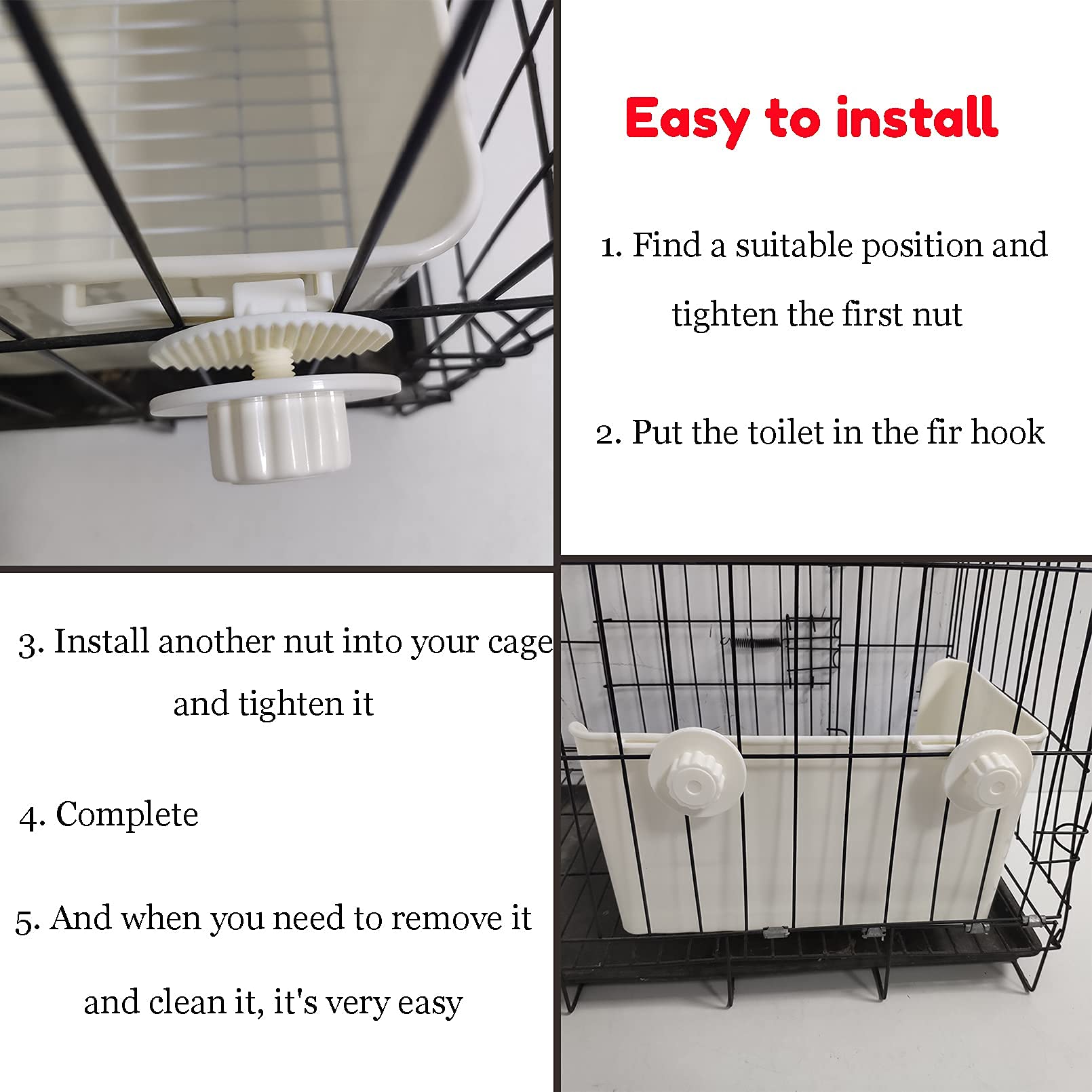 Tfwadmx Rabbit Litter Box Toilet Bunny Corner Litter Pan Pet Toilet Potty Trainer With Scoop Rabbit Chew Toys For Guinea Pigs Galesaur Chinchilla Ferret Small Animal (Brown)