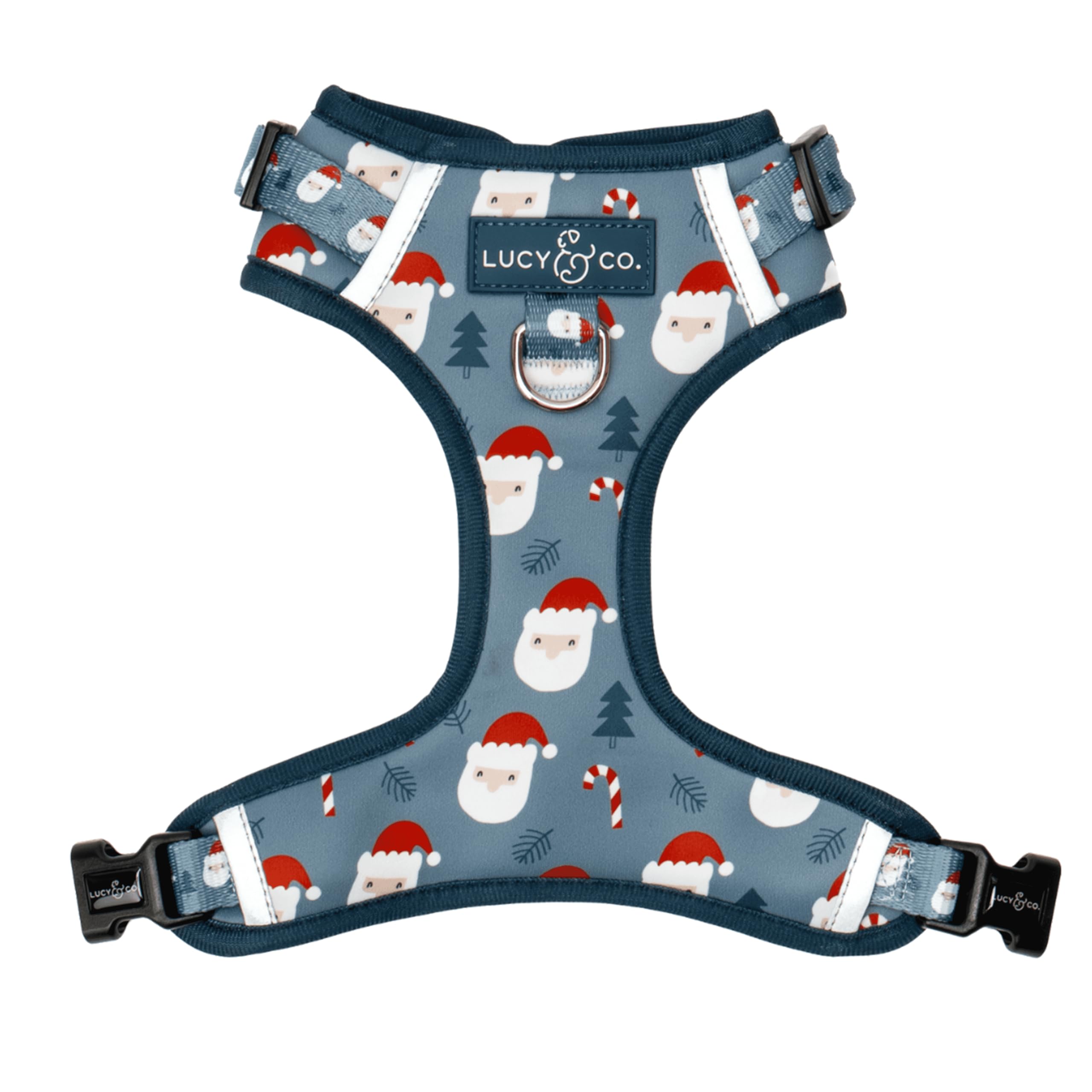 Lucy & Co. Cute No-Pull Santa Land Frost Harness - Stop Pulling & Walk Easy - Harness Available in XS-XL for Small, Medium, and 