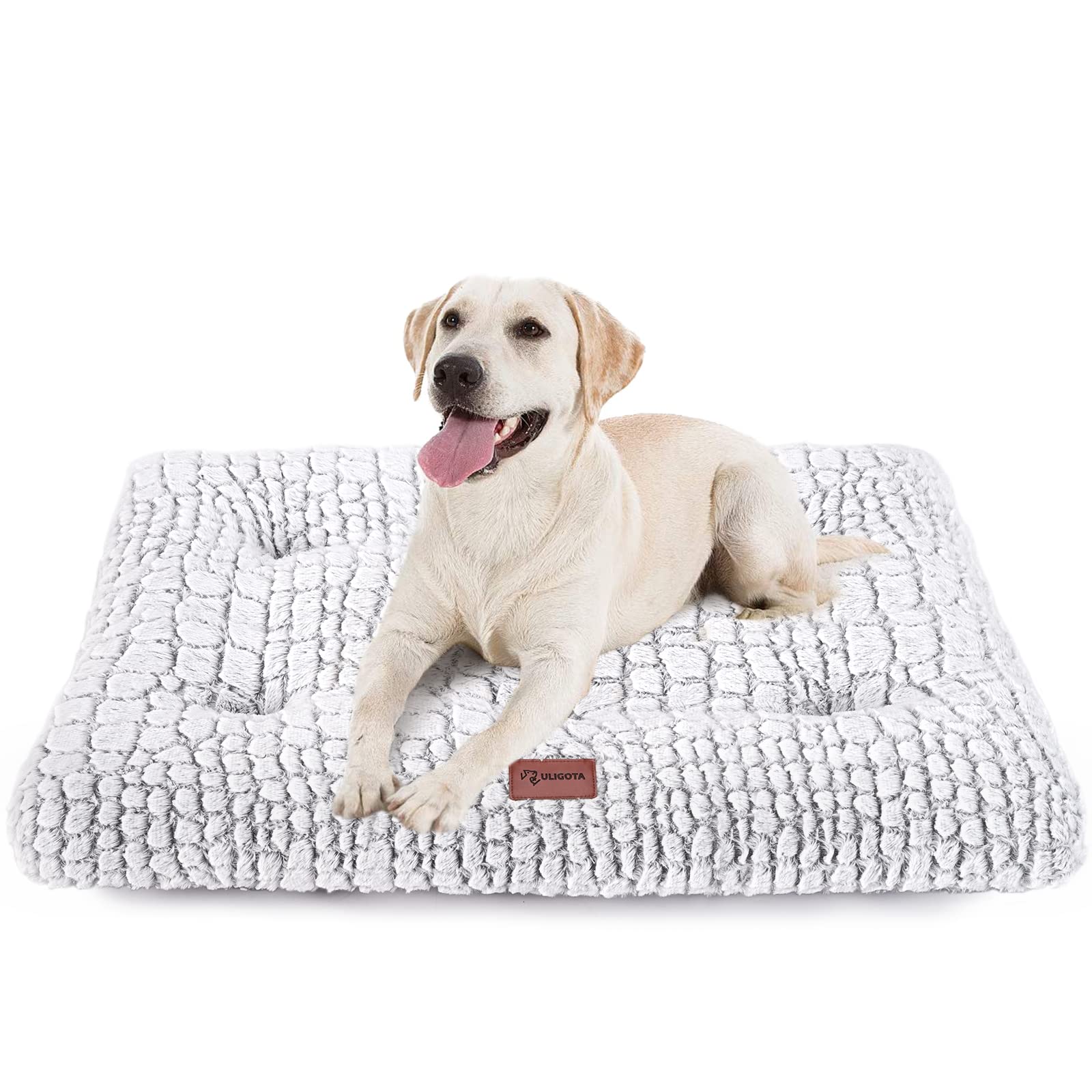 Uligota Dog Bed Crate Mat Plush Kennel Pad For Small To Large Dogs - Soft, Anti-Slip, Comfy