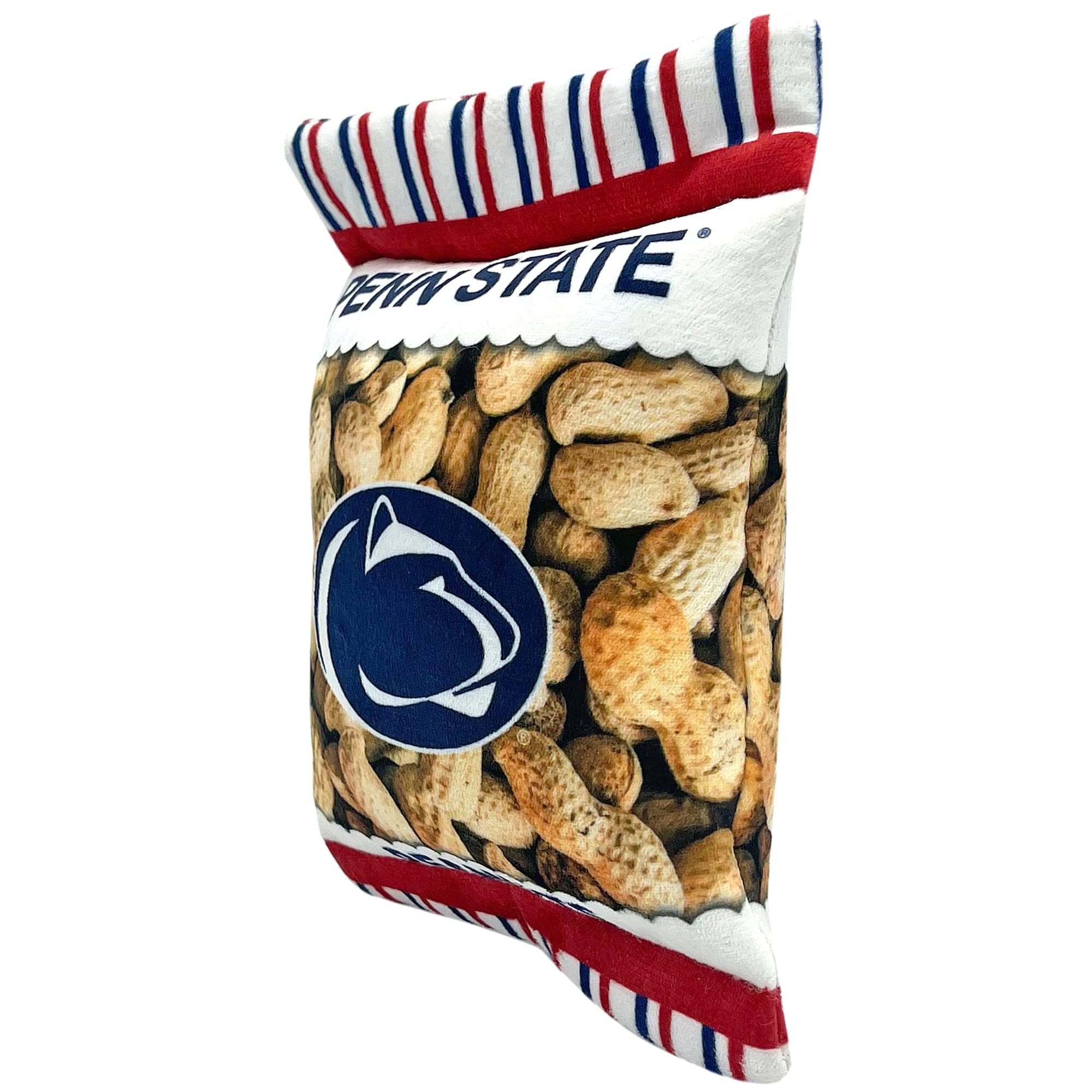 Pets First Ncaa Penn State Nittany Lions Crinkle Fine Plush Dog & Cat Squeak Toy- Cutest Stadium Peanuts Snack Toy For Dogs & Ca