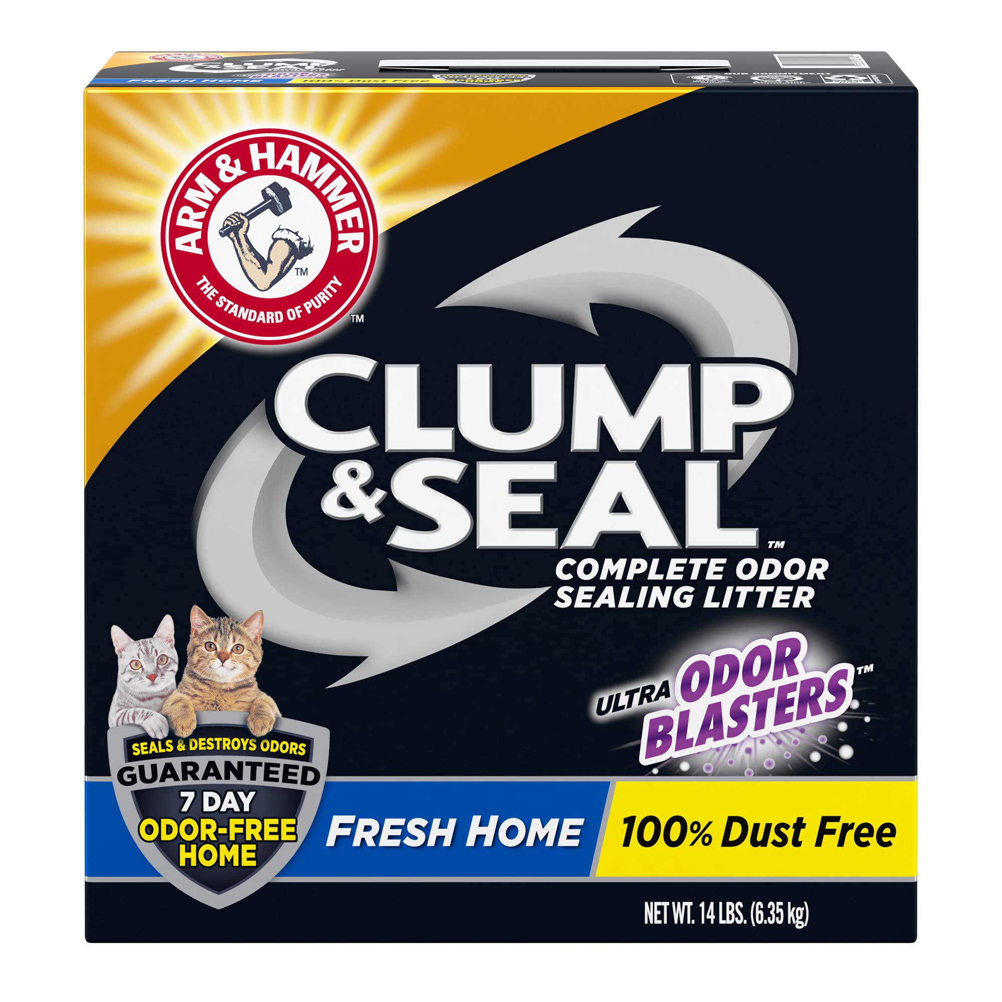 Arm & Hammer Clump & Seal Cat Litter, Fresh Scent 14Lb
