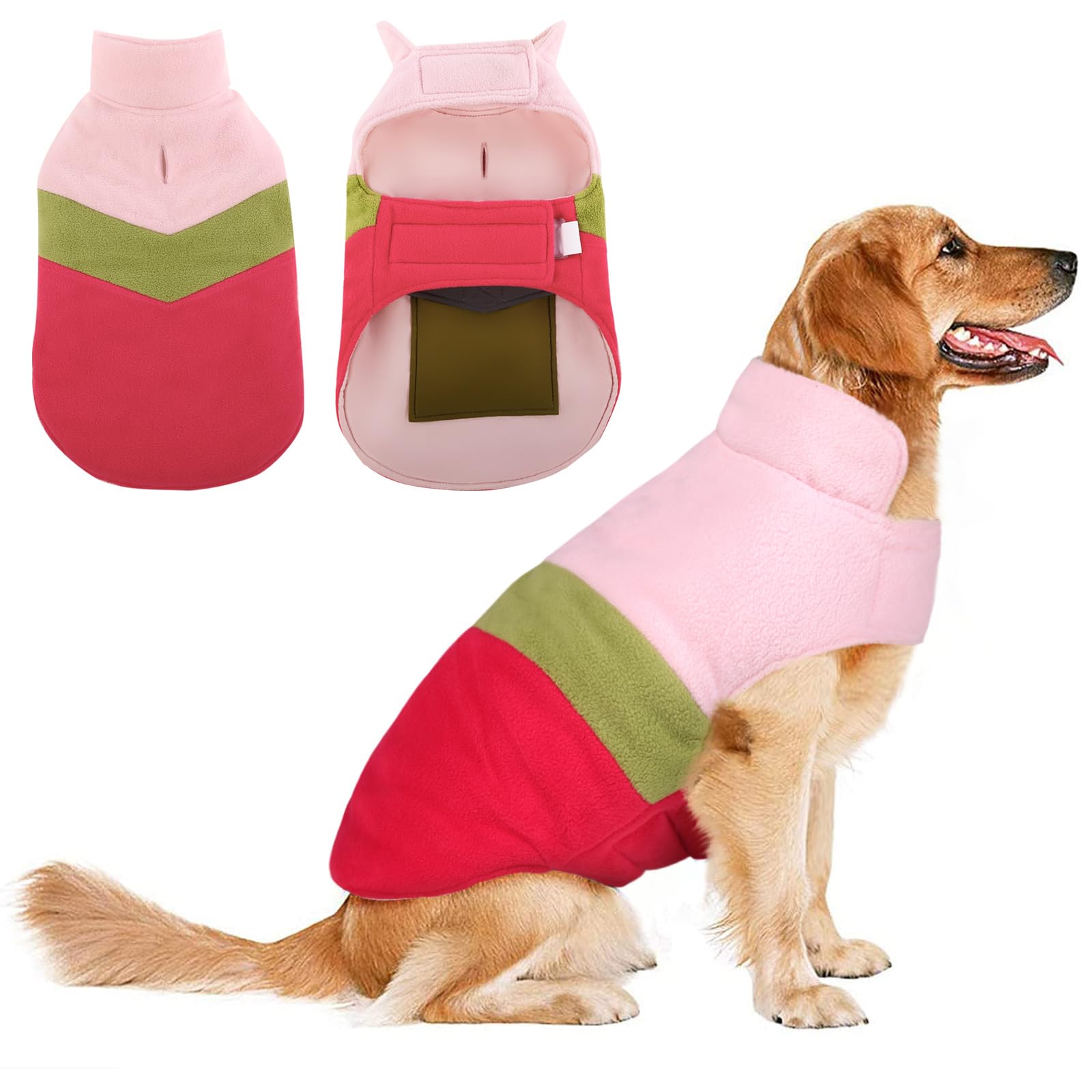 Dog Winter Coat, Asenku Dog Jacket Plaid Reversible Dog Vest Waterproof Cold Weather Dog Clothes Pet Apparel For Small Medium La