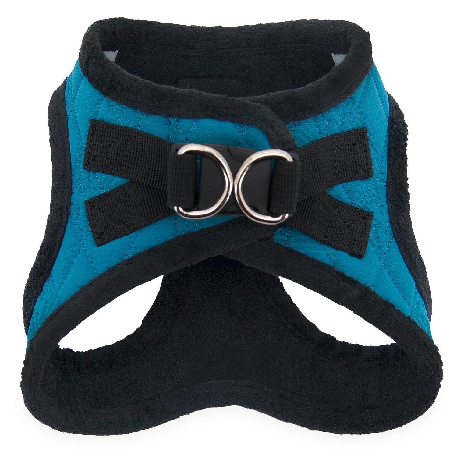Voyager Step-In Plush Dog Harness - Soft Plush, Step In Vest Harness For Small And Medium Dogs By Best Pet Supplies - Turquoise Plush, M (Chest: 16 - 18')