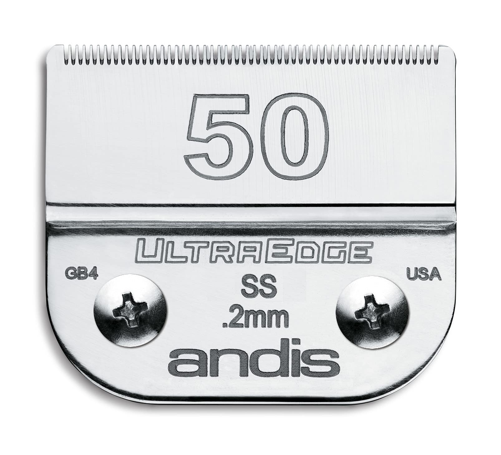 Andis Carbon-Infused Steel UltraEdge Dog Clipper Blade, Size-50SS, 1/125-Inch Cut Length (64185)