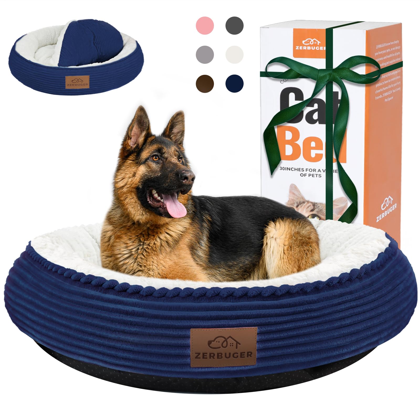 Zerbuger 30In Dog Bed Sofa For Small/Medium/Large Dogs, Machine Washable Supportive Foam Pet Couch With Washable Removable Mat A