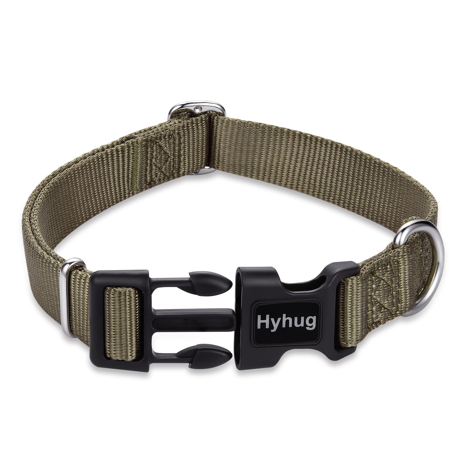 Hyhug Puppy Collar with Quick Release Buckle, Nylon Adjustable Durable Cute Dog Collar for Small Dogs, Male and Female(Small, Mi
