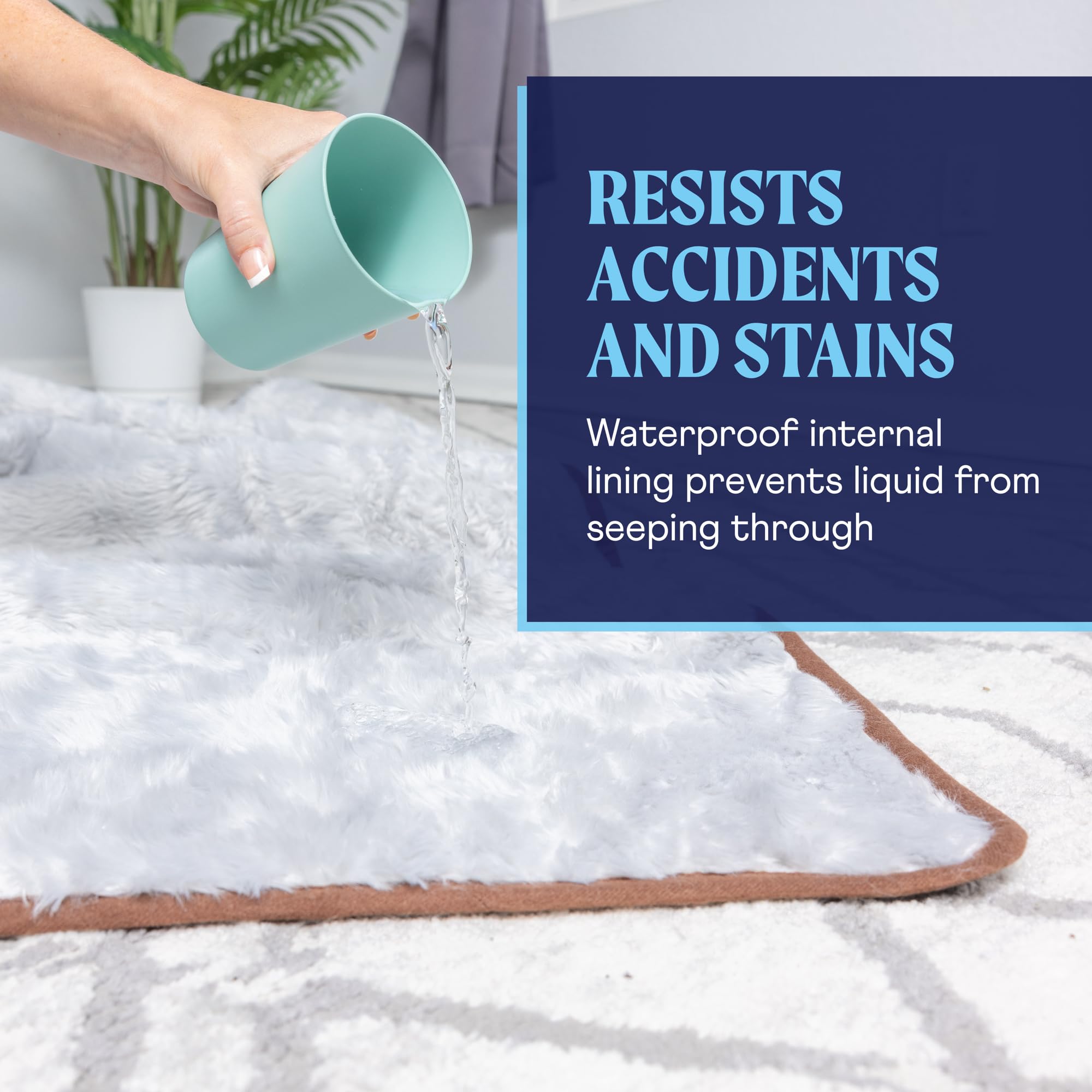 Pupprotector, Short Fur Throw, Soft Plush Waterproof Dog Blanket To Protect Car Seats And Furniture