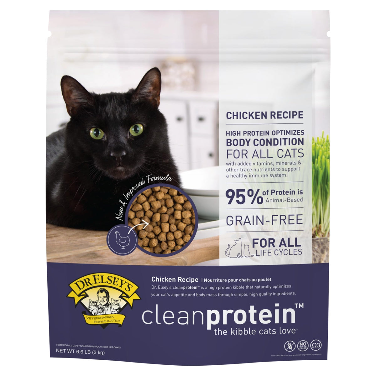 Dr. Elsey'S Cleanprotein Chicken Formula Dry Cat Food, 6.6 Lb