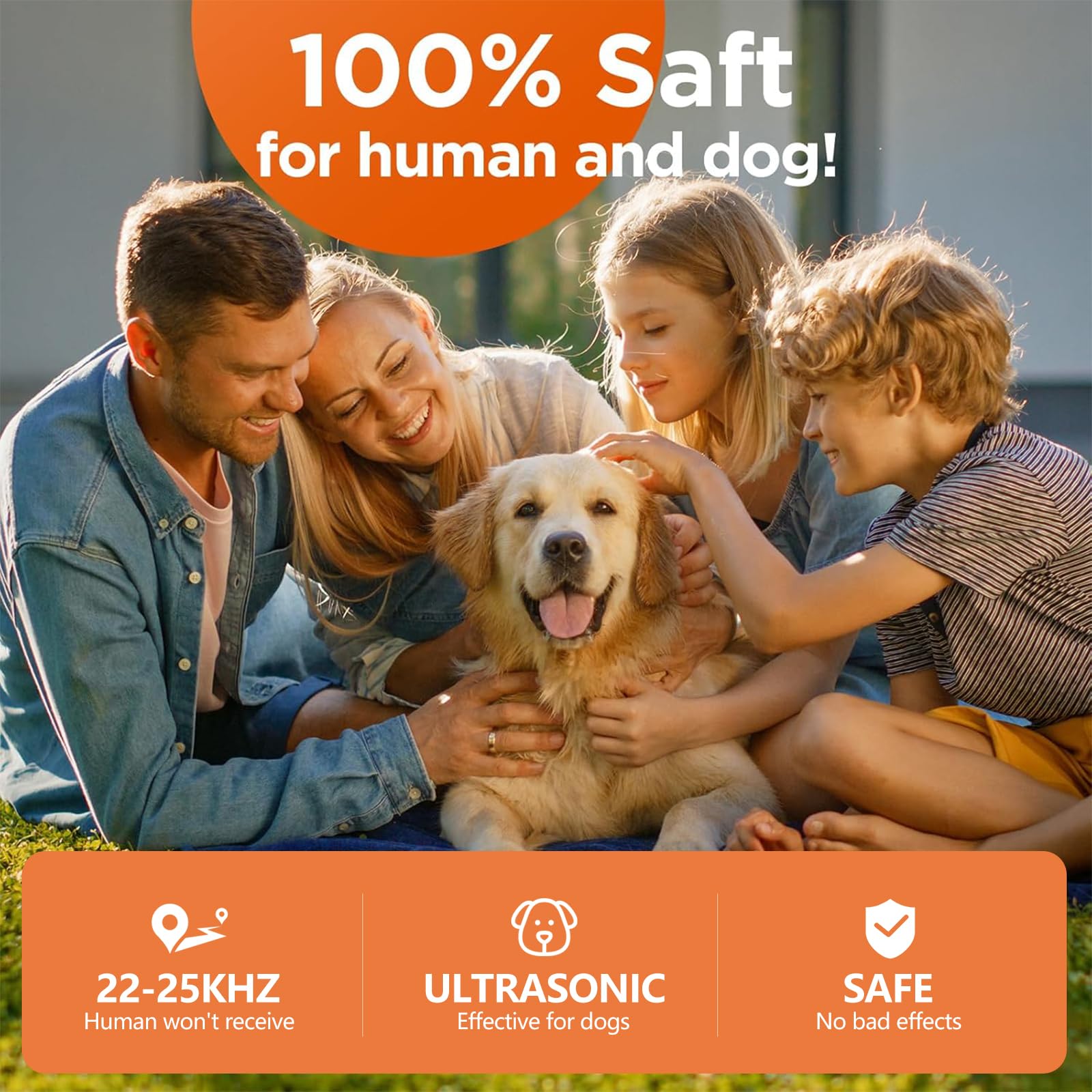 Zividodo Dog Bark Deterrent Devices, Rechargeable Anti Barking Device For Dogs, Train Your Pet To Stop Bad Behavior Without Hurt