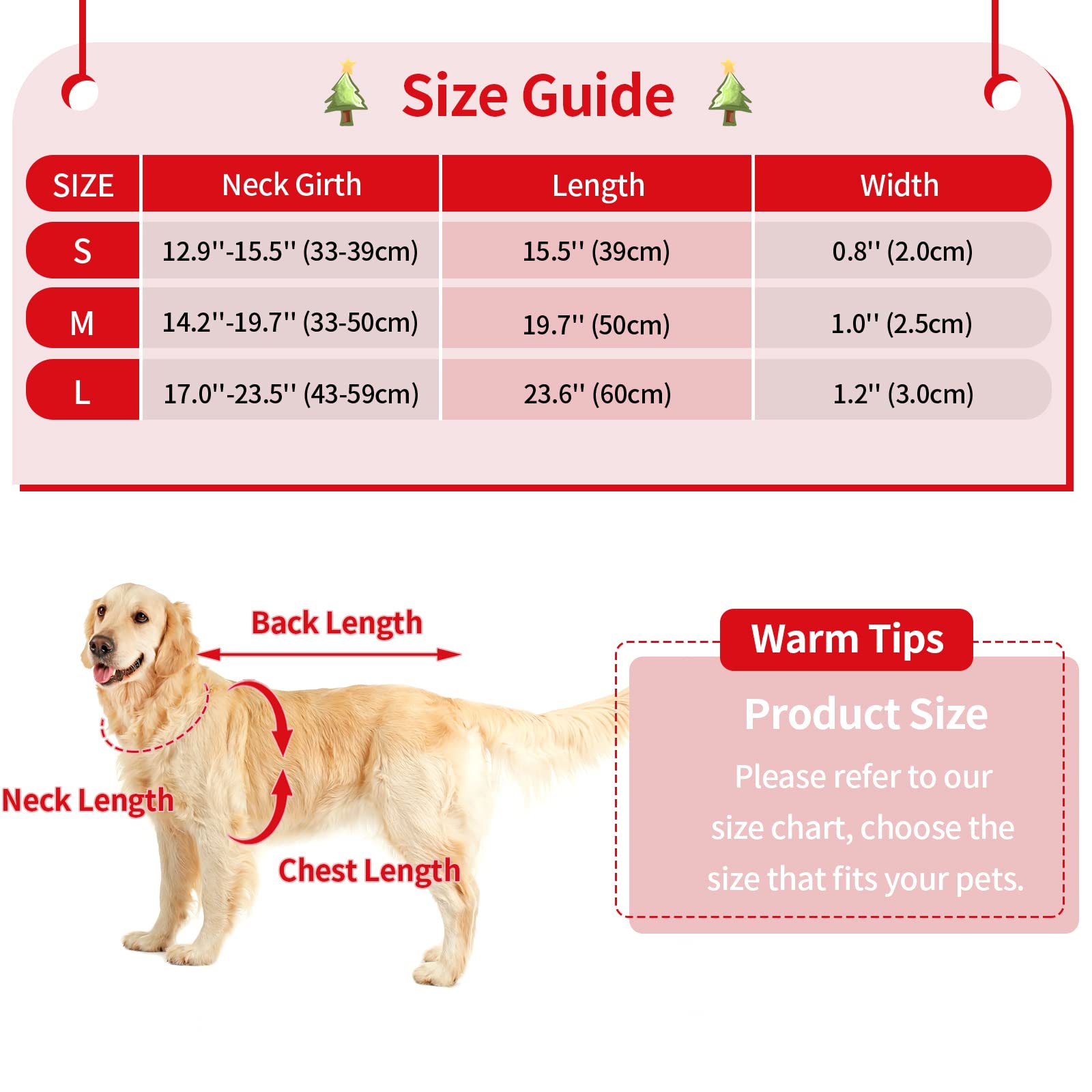 Malier Christmas Dog Collar With Bow Tie, Classic Buffalo Plaid Dog Christmas Collars With Durable Buckle Holiday Dog Collar For Small Medium Large Dogs Puppy (Snowflake Red & Black Plaid, Large)