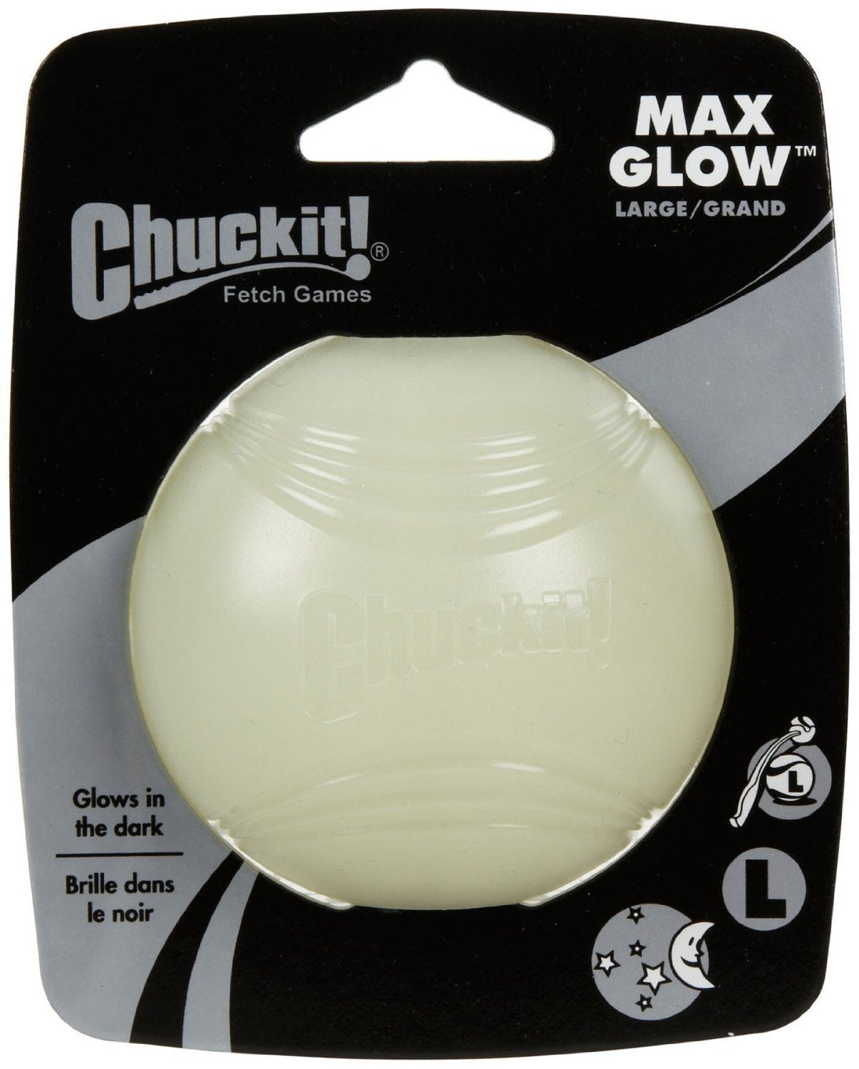 Chuckit! Petmate 32314 Glowing Dog Ball, Large  Quantity 2