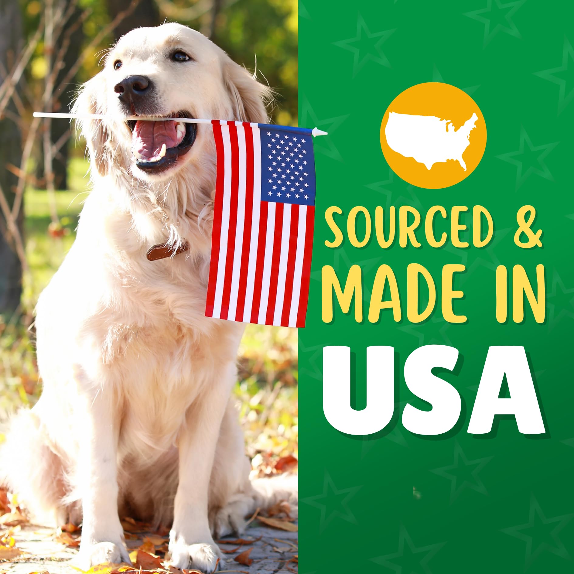 Lucky Premium Treats Sweet Potato Straws Dog Treats - All Natural, 7oz Chewy Veggie Treats for Small & Medium Dogs - Made in USA