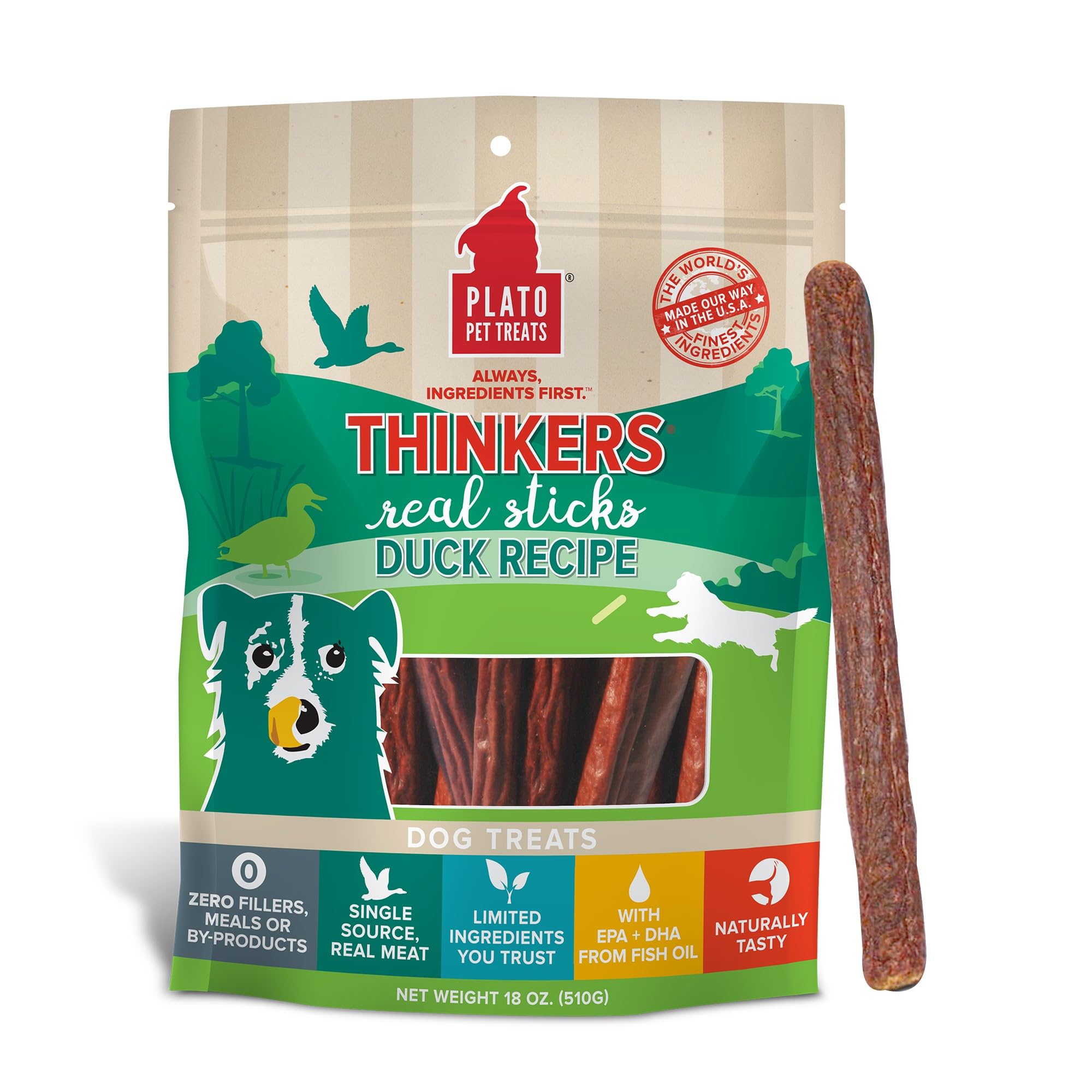 PLATO Thinkers Duck 18oz, Natural (850002221572)