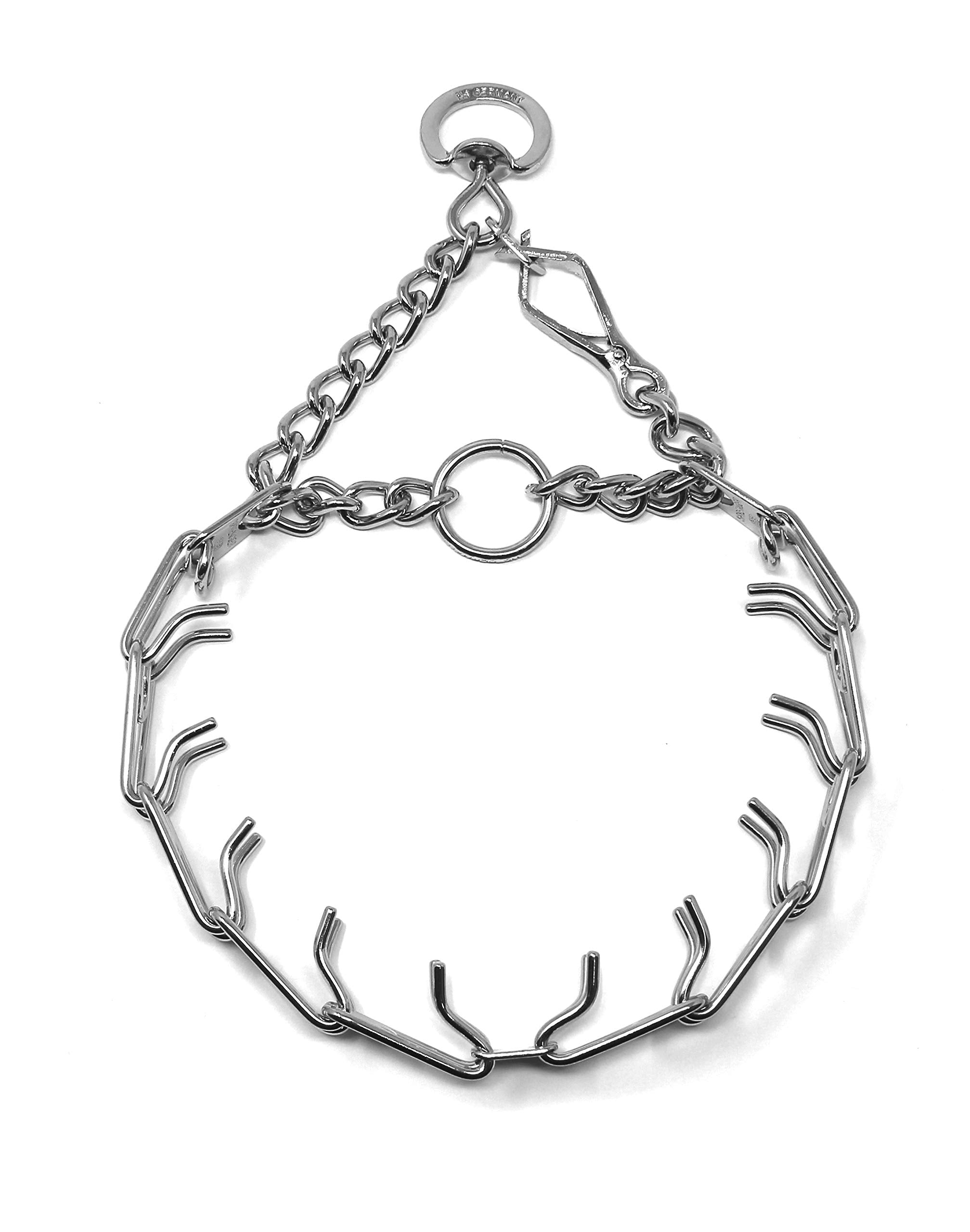 Hs Herm. Sprenger Germany Prong Dog Training Collar With Quick Release Buckle Ultra-Plus Chrome Plated Steel Pet Pinch Collar No