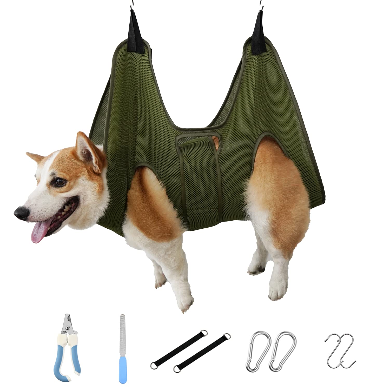 Mklhgty Dog Grooming Hammock For Trimming Nails And Ear/Eye Care, Sling For Grooming With Nail Clipperse