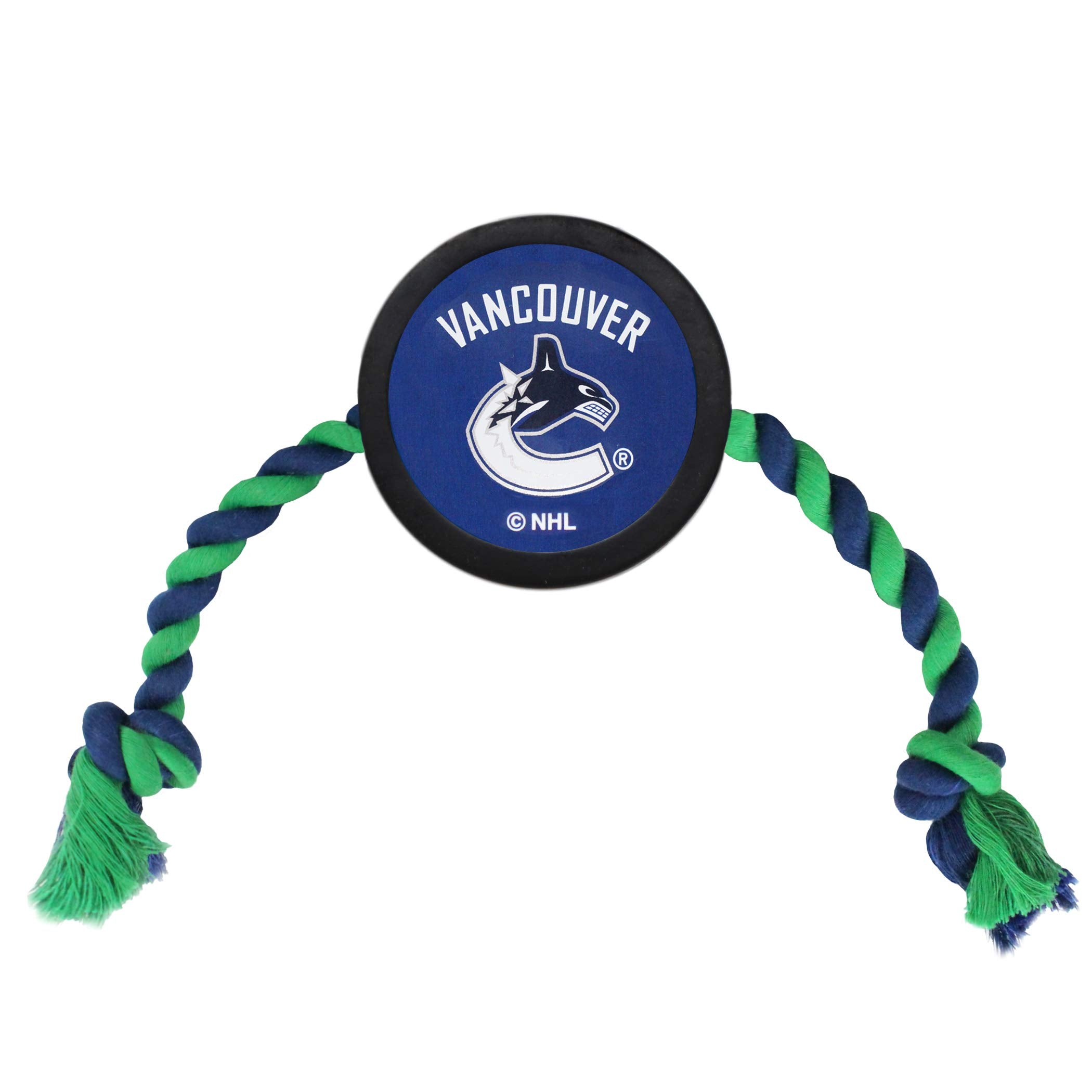 Pets First Nhl Vancouver Canucks Puck Toy For Dogs & Cats. Play Hockey With Your Pet With This Licensed Dog Tough Toy Reward!