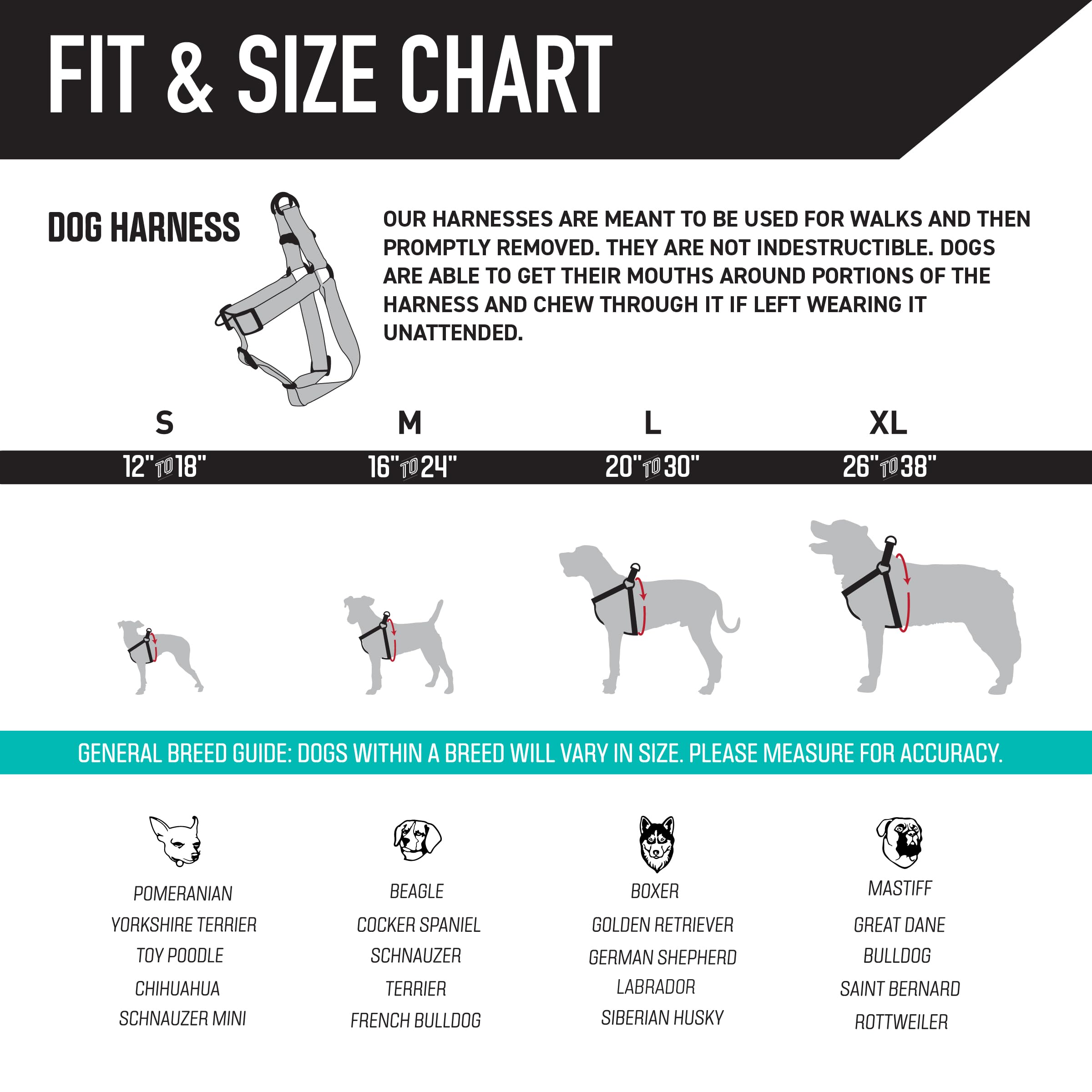 Wolfgang Heavy Duty Adjustable Dog Harness, Pull-Tested to Over 800 lbs for Walking & Training, WolfMountain Print, Small