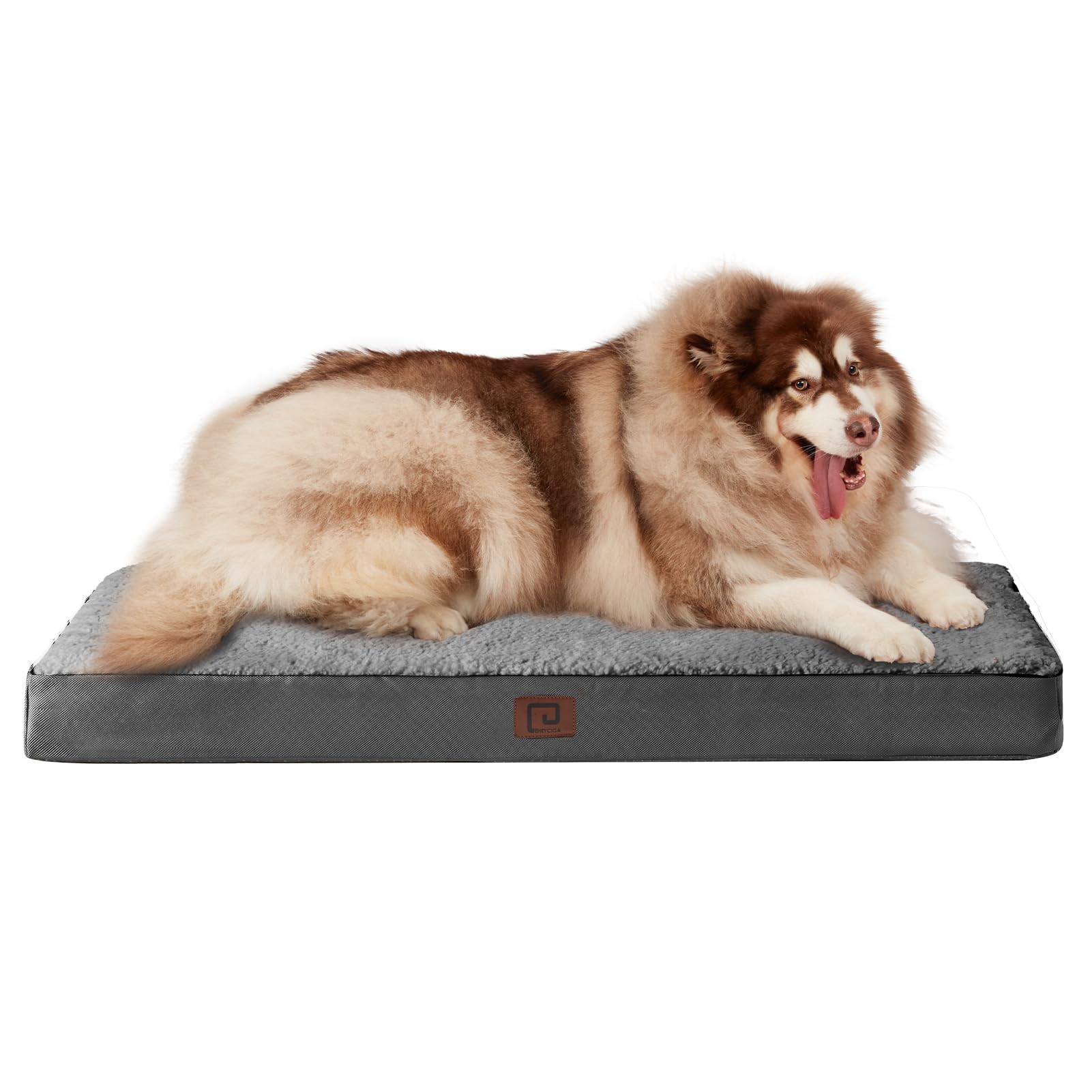 Eheyciga Orthopedic Xxl Dog Beds For Jumbo Dogs With Removable Washable Cover, Grey, 50X36
