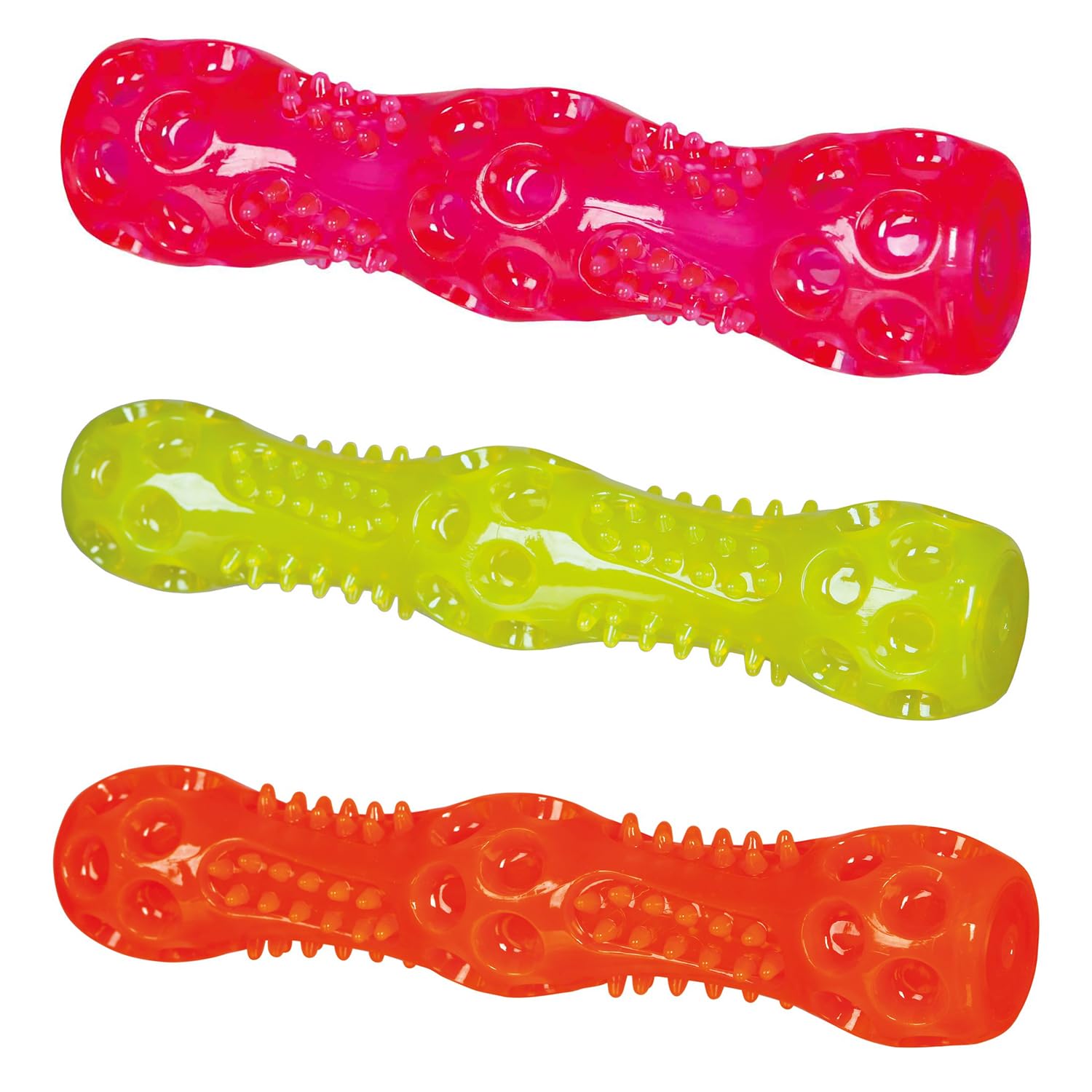 Trixie Stick Dog Chew Toy, Thermoplastic Rubber Material, NonToxic Tug Toy For Pets, Interactive Squeaky Toy For Dogs & Puppies