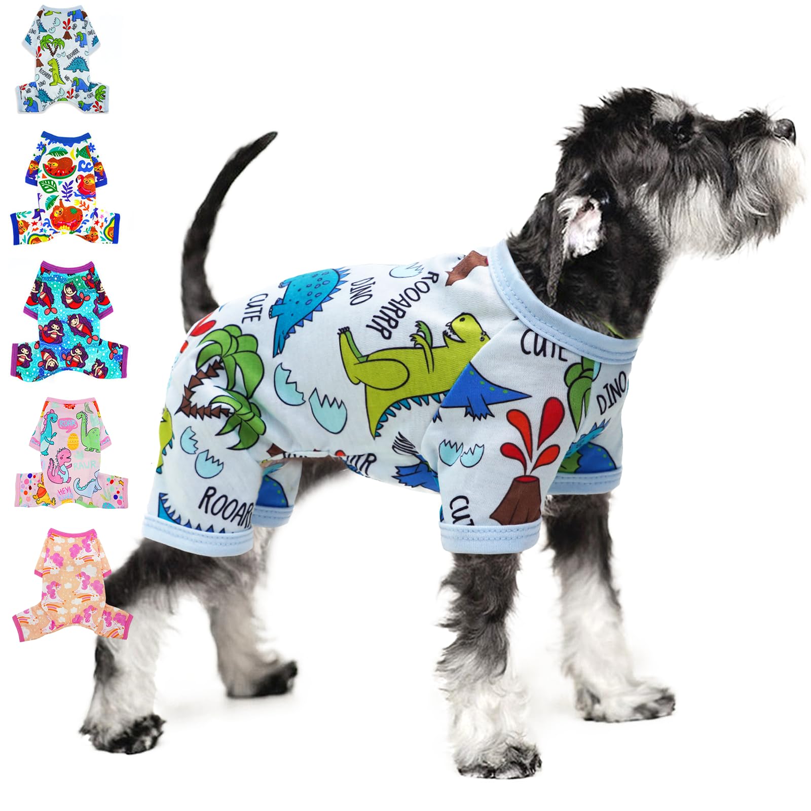 Puppy Pajamas For Small Dogs Spring Summer Dog Clothes Girl Boy Cute Soft Puppy Pjs Clothes Doggie Onesies Cat Pet Jammies Outfi