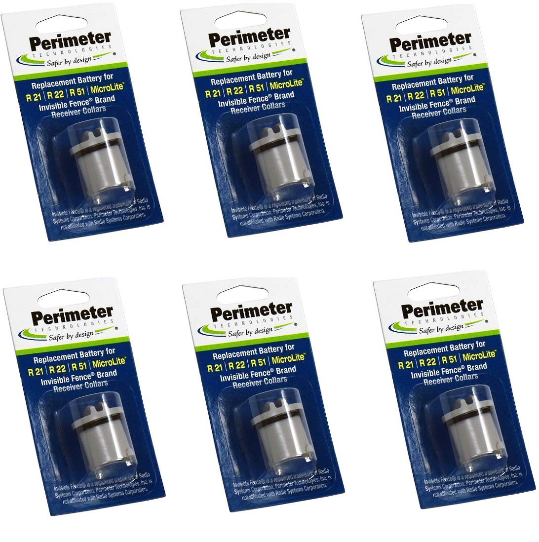 Perimeter Technologies Collar Battery Compatible With Invisible Fence Brand - Bonus Eoutletdeals Pet Towel ( 6 Pack )