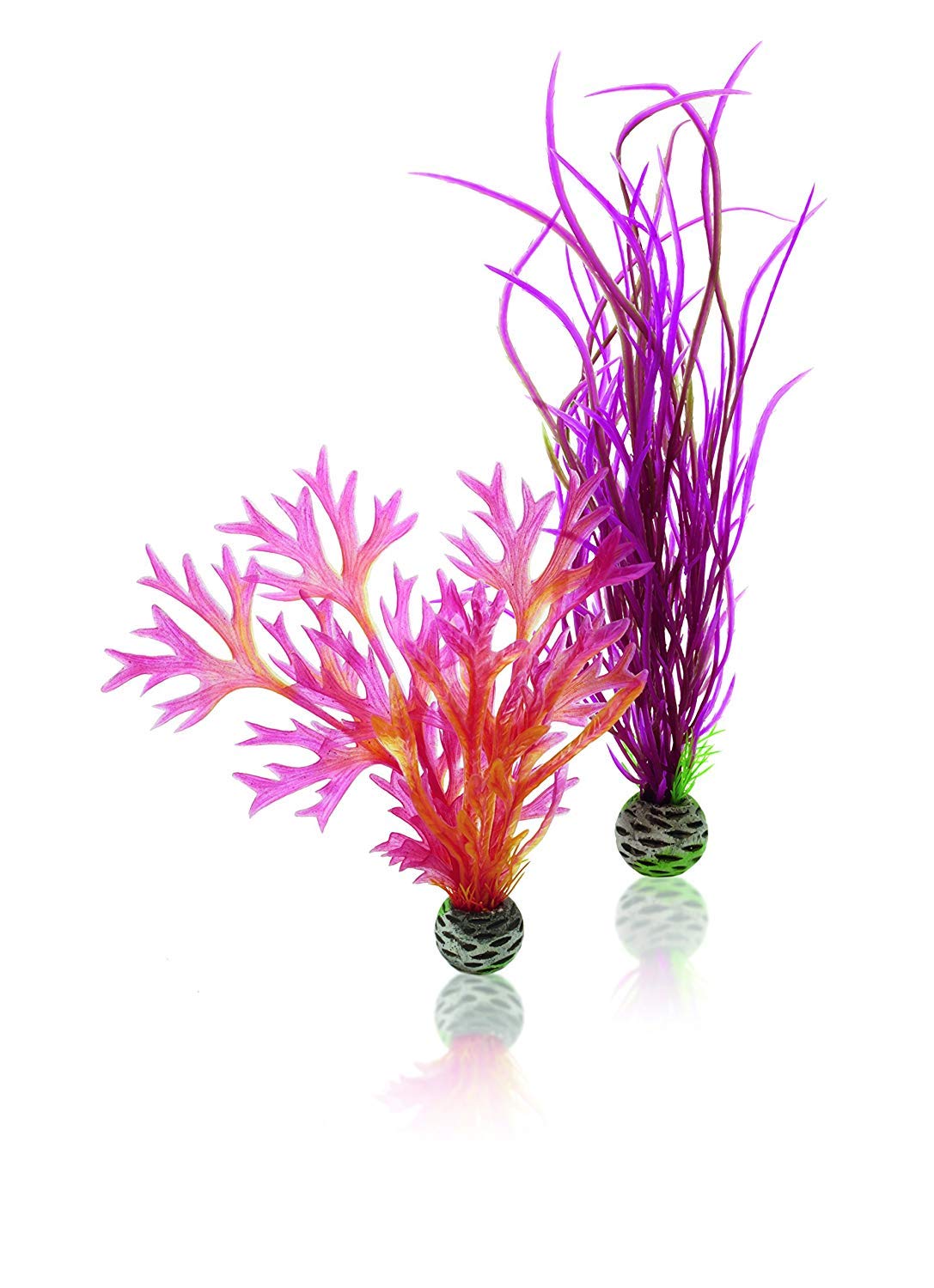 Biorb Medium Red & Pink Plant Set, Colorful And Durable Aquarium Decorations