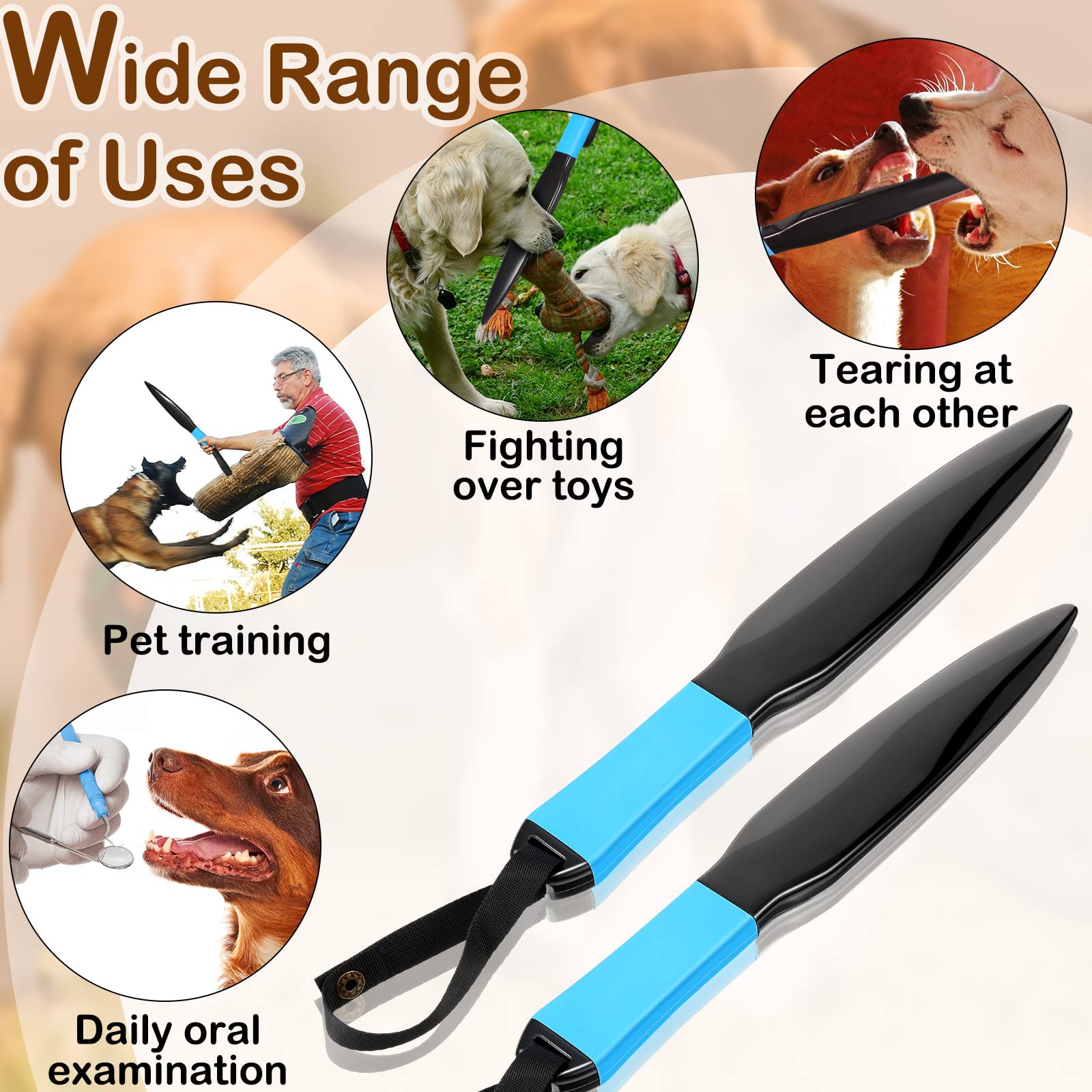 Bbto 2 Pcs Dog Break Stick Bite Sticks Doggy Fight Stopper Chew Sticks Pet Mouth Training Stick Toys For German Shepherd Strong