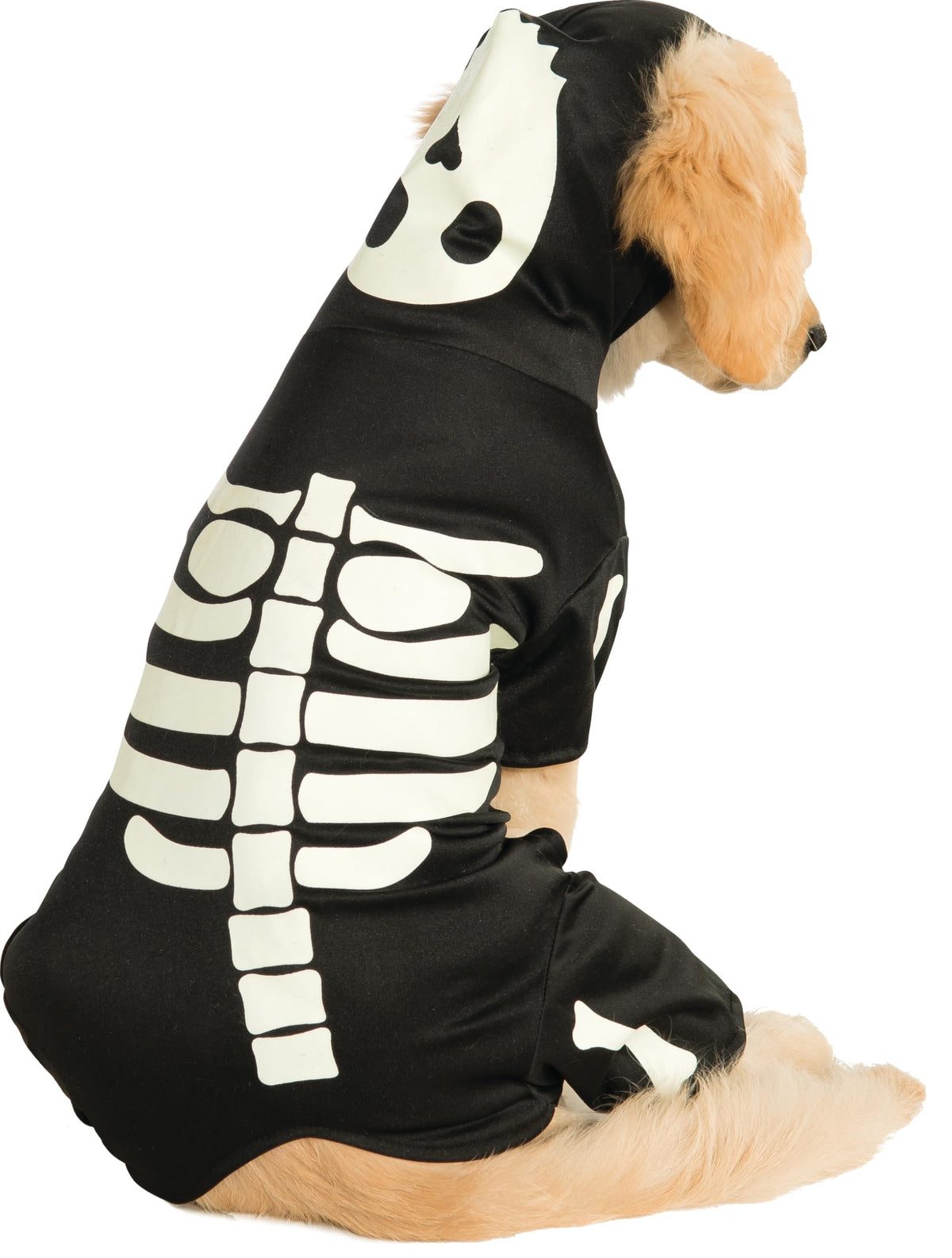 Rubie'S Glow In The Dark Skeleton Hoodie Pet Costume, Large