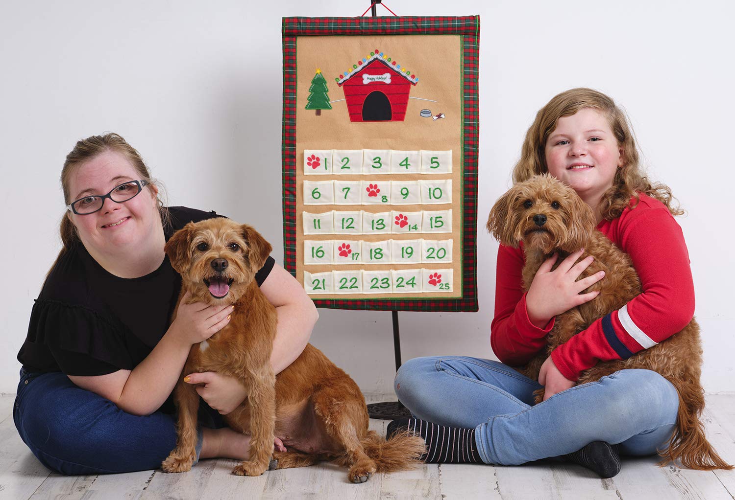 Dog Advent Calendar by Pockets of Learning | Interactive Canine Dog Countdown | Festive Pet Christmas Holiday D  cor | Pet Seaso