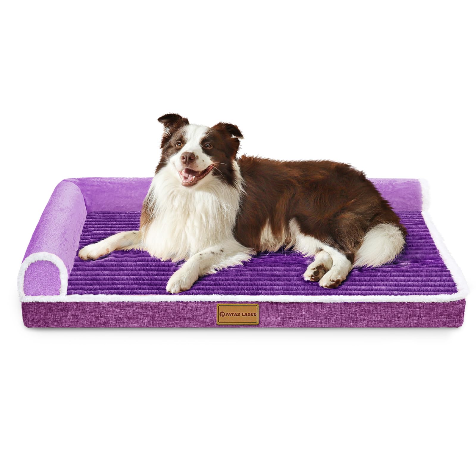 Patas Lague Orthopedic XXL Dog Bed for Extra Large Dogs 48 ' 'X30 ' ', Waterproof Comfortable L Shaped Big Large Non-Slip Soft W