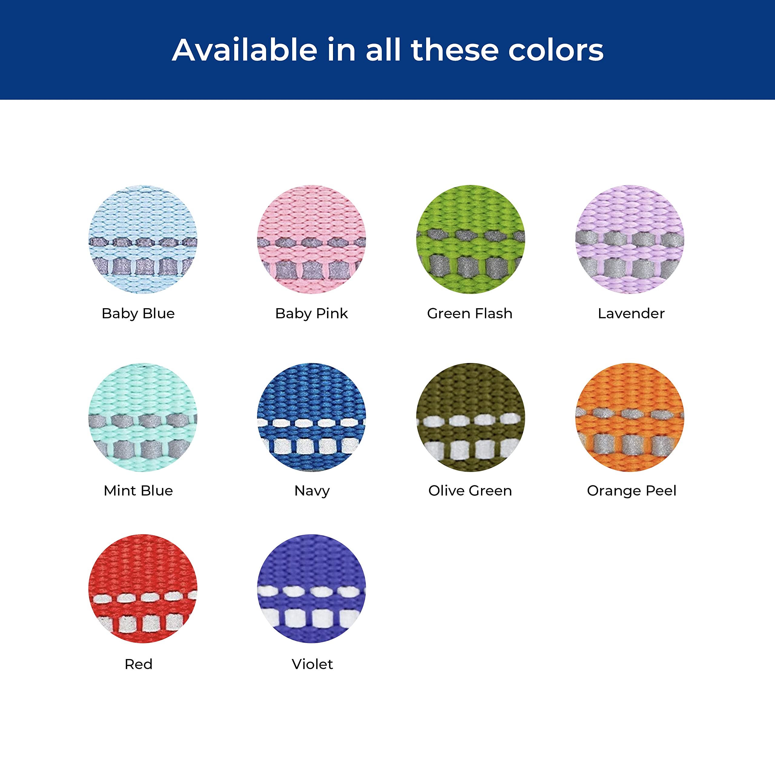 Blueberry Pet Adjustable Dog Collar, Soft & Safe, 3M Reflective, Neoprene Padded, Navy Dog Collar, Dog Collars for Medium Dogs,