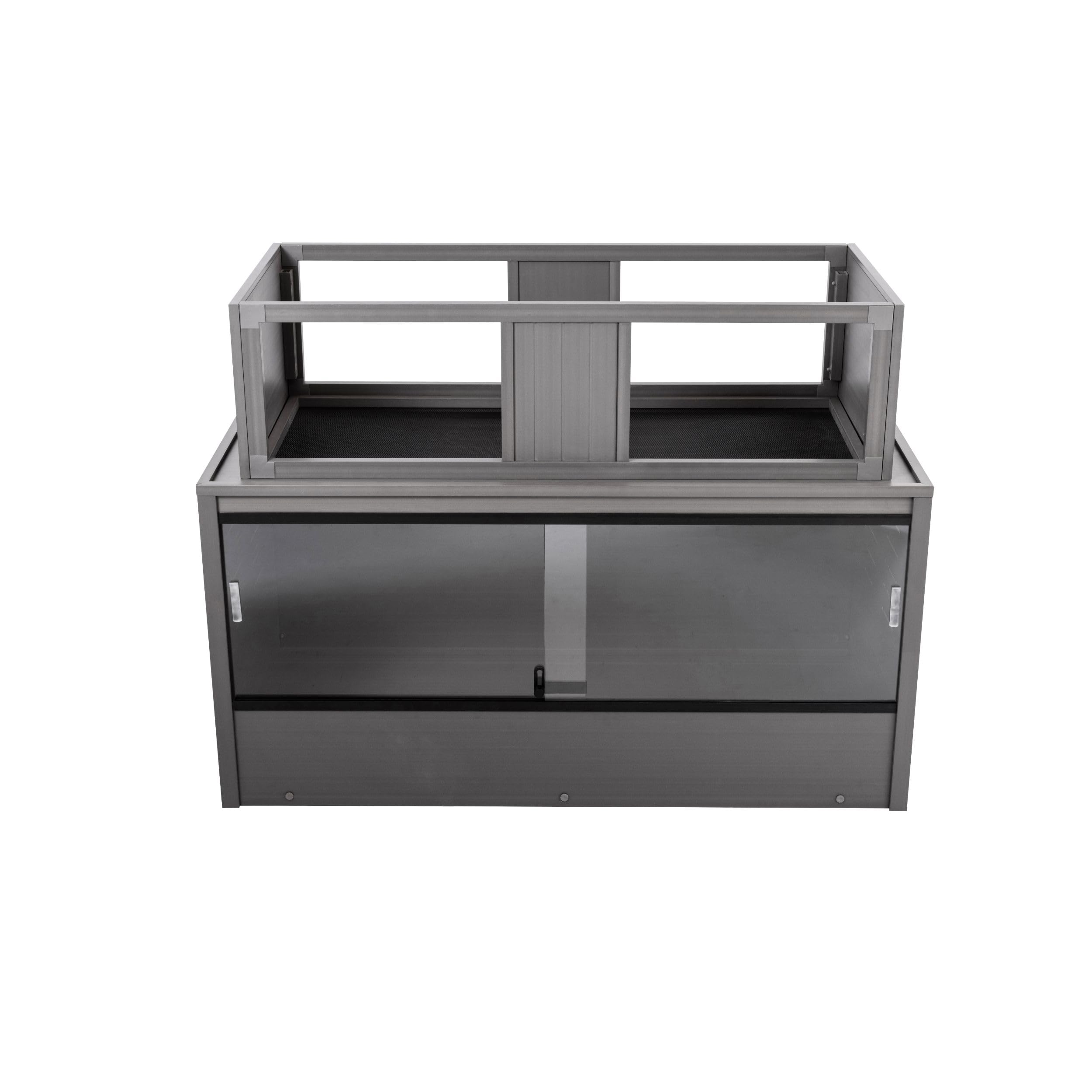 New Age Pet ECOFLEX Mojave Reptile Habitat Stacker, Large 48", Grey, Easy Clean, 10 Year Warranty, Model EHRMS31-05L