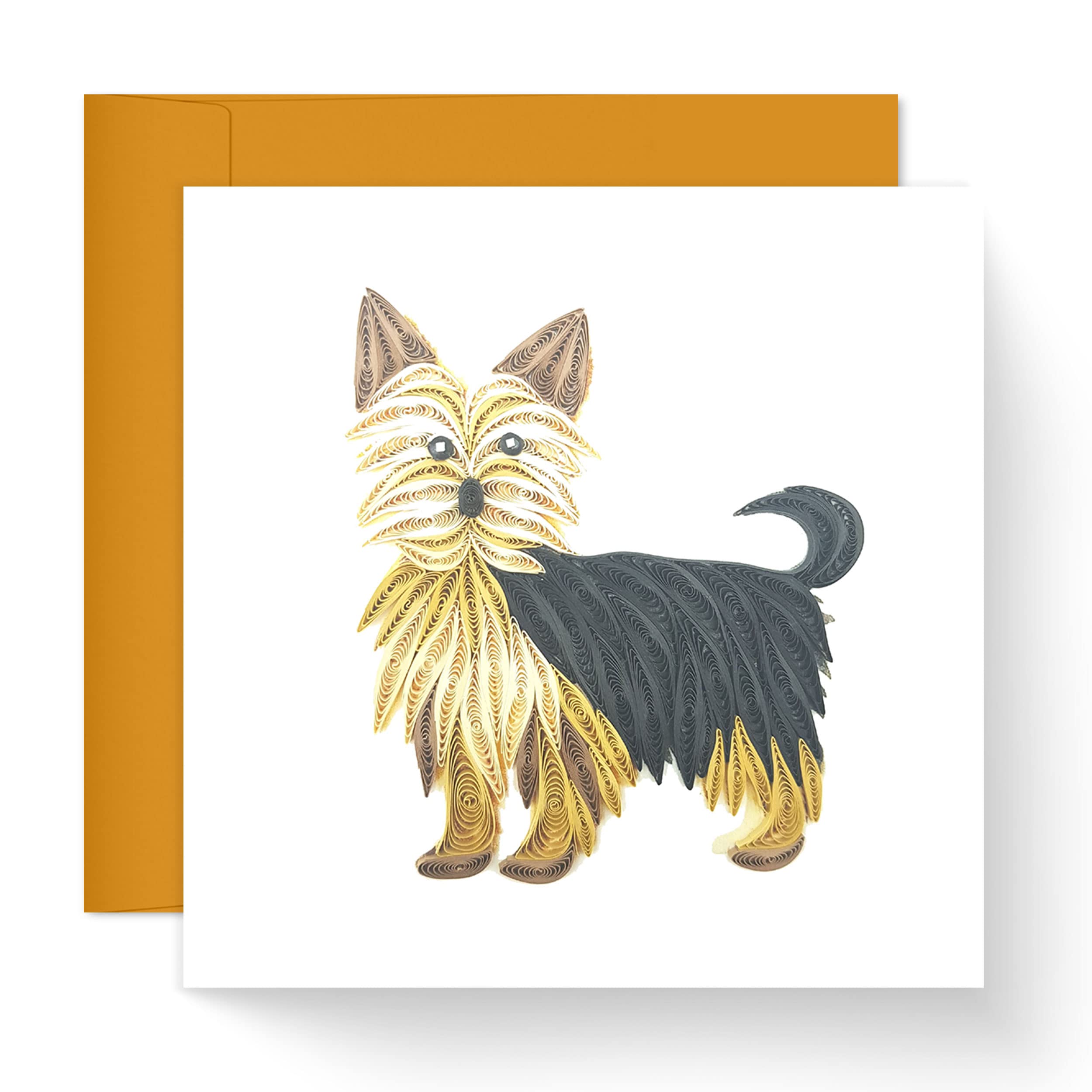 Tumybee Cute Dog Card, Yorkie Card For Dog Love, Dog Card For Mother'S Day, Father'S Day, Animal Pet Card For Birthday, Annivers
