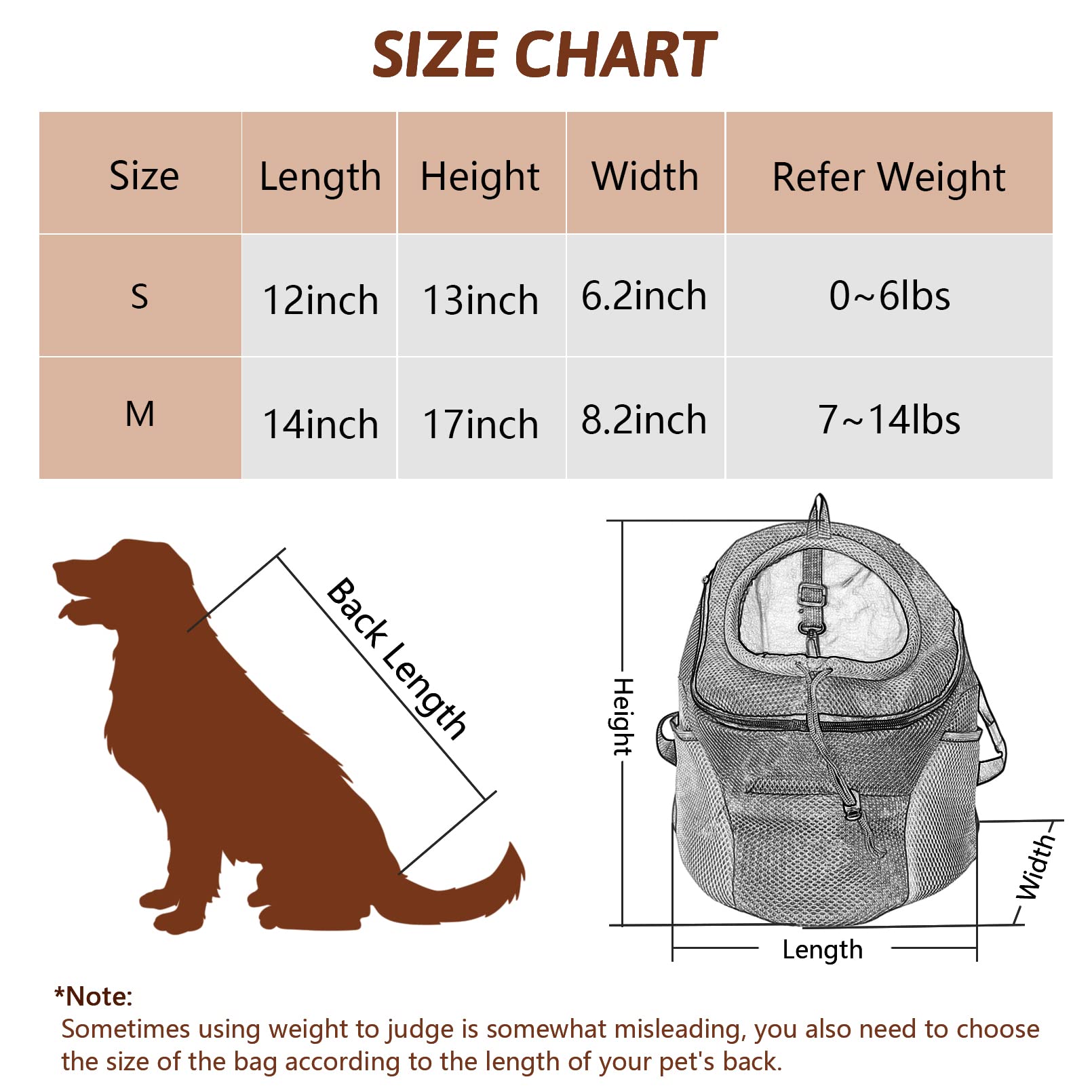 Fhiny Dog Carrier Backpack, Comfortable Doggy Front Backpack Pet Puppy Carrier Travel Pack With Breathable Head Out Design And Padded Shoulder For Walking Biking Hiking Camping Outdoor